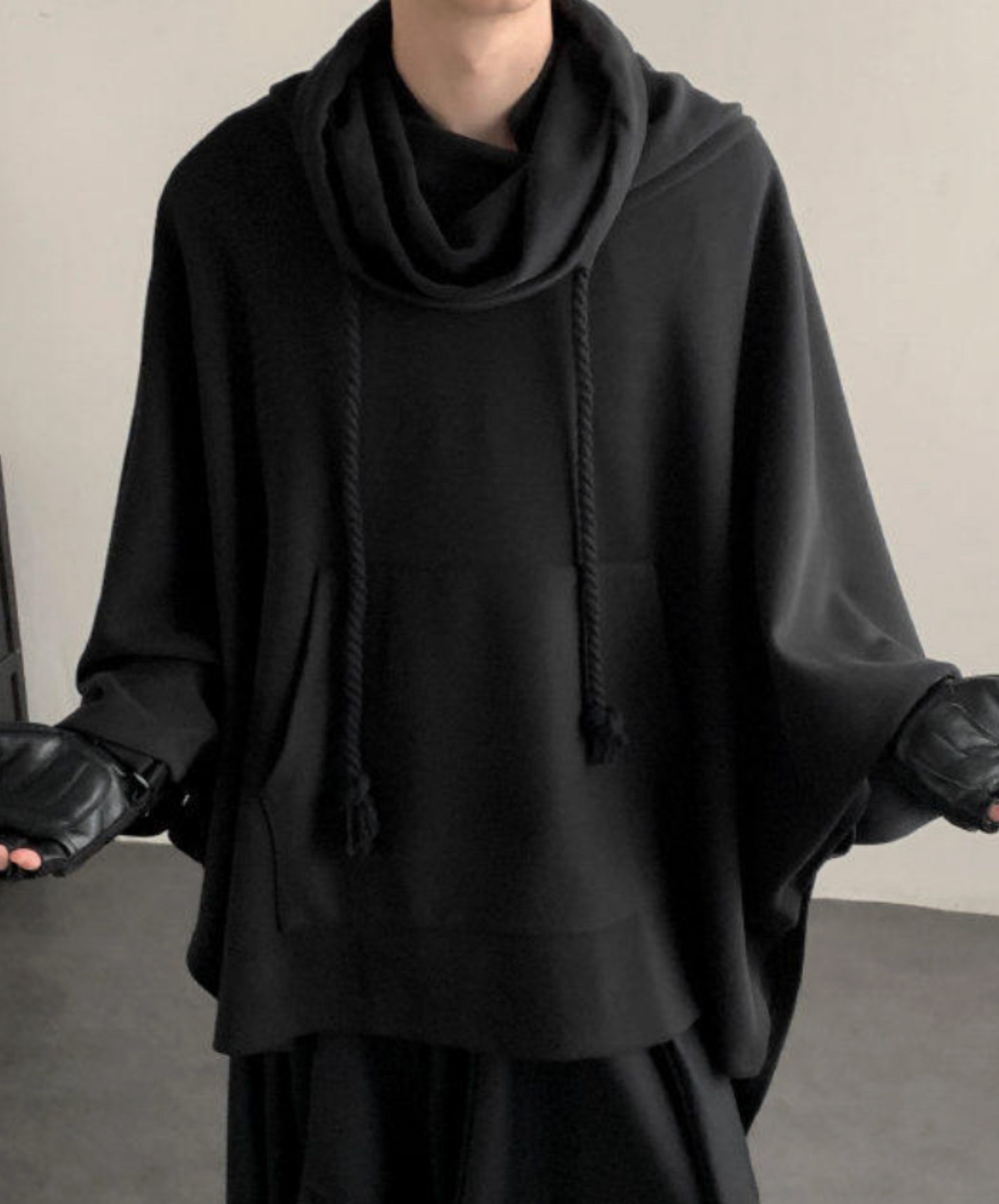 dark poncho sweatshirt EN2635