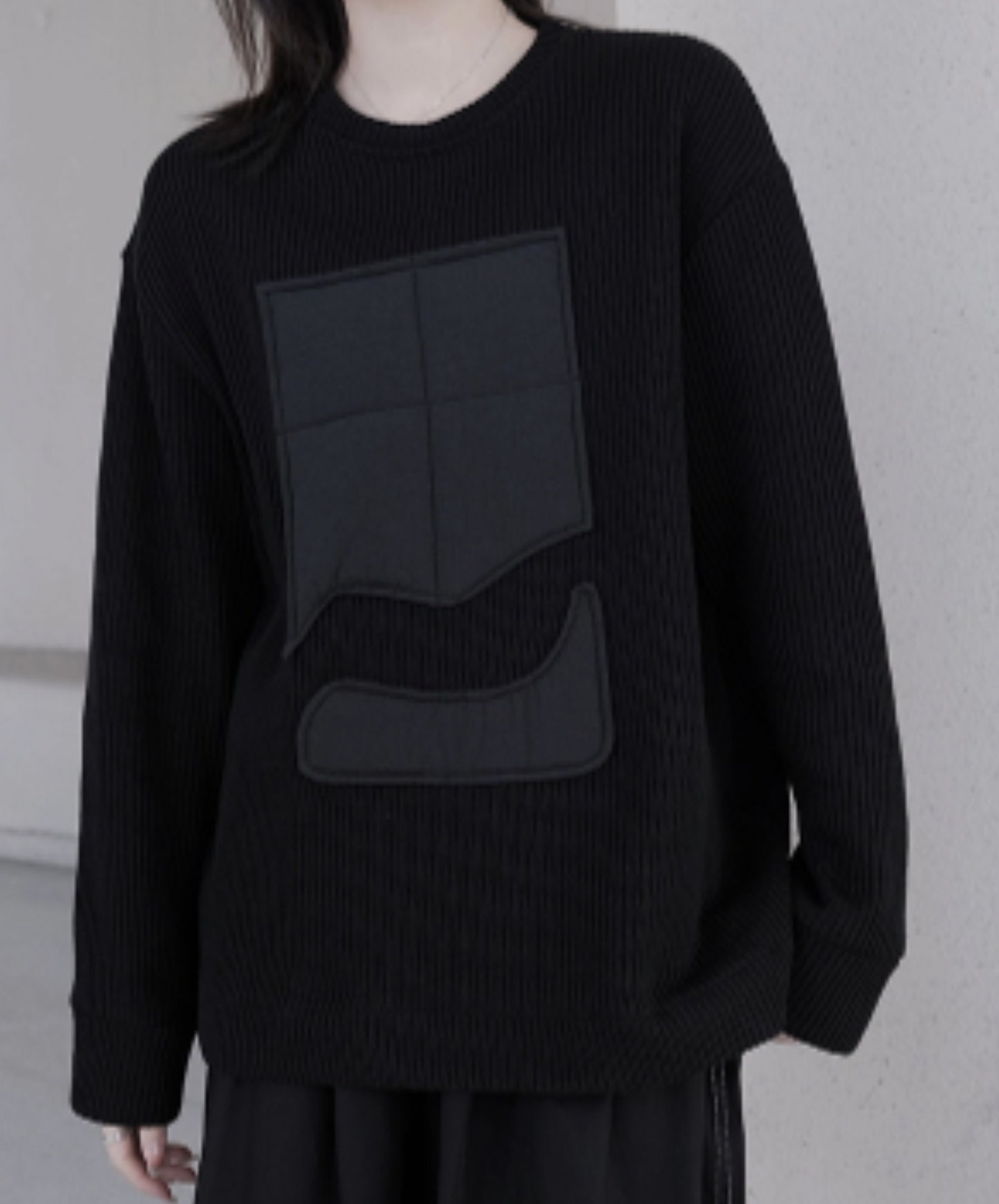 dark window design sweater EN1187