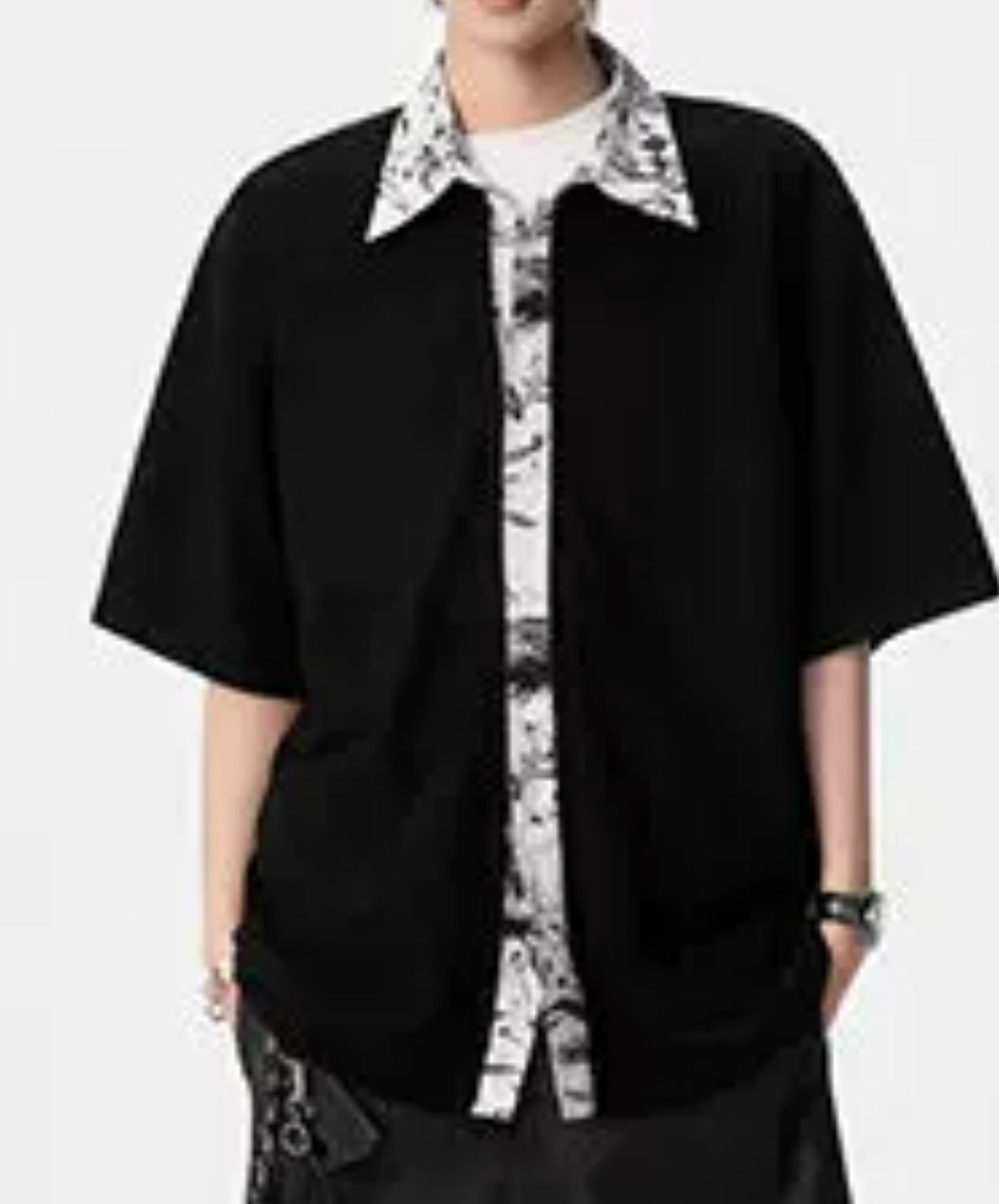 floral layered style shirt EN2857