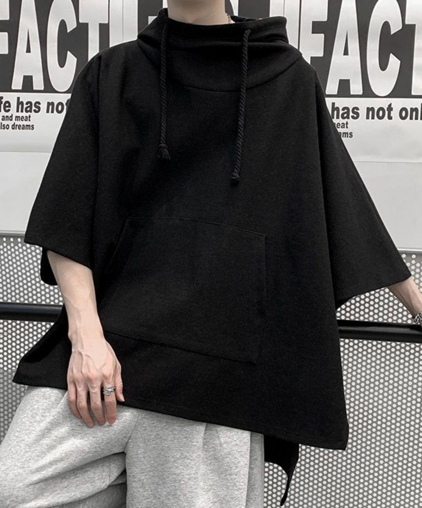 tail design, loose silhouette hoodie EN2844