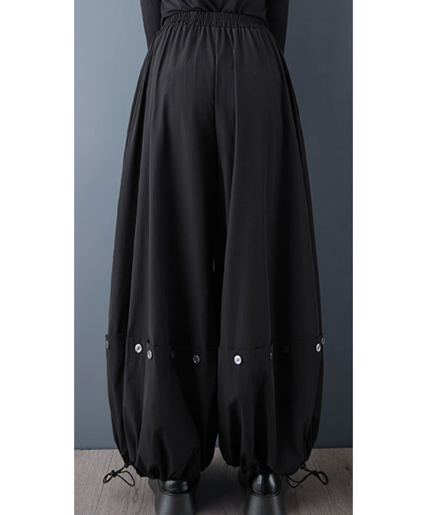 button-down tulip style wide pants EN2707