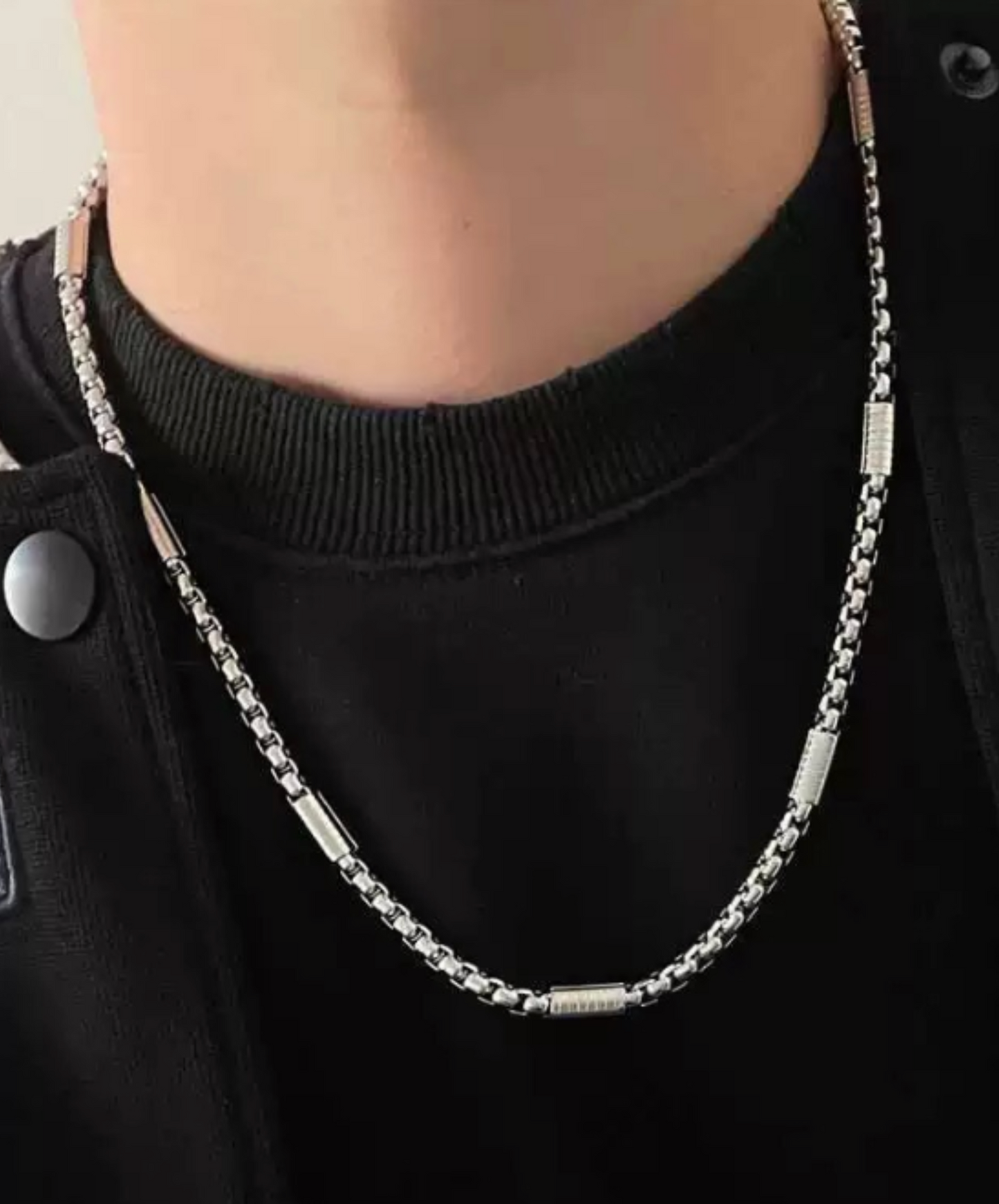 deformed coil chain necklace EN2660