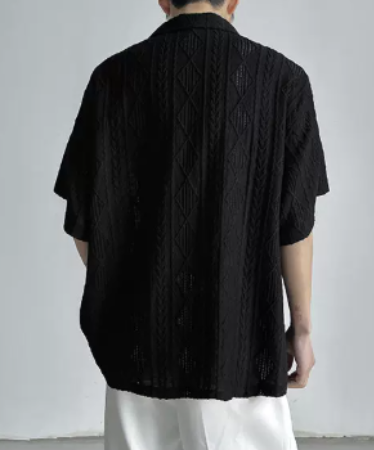 wheat-ear pattern jacquard shirt EN2991