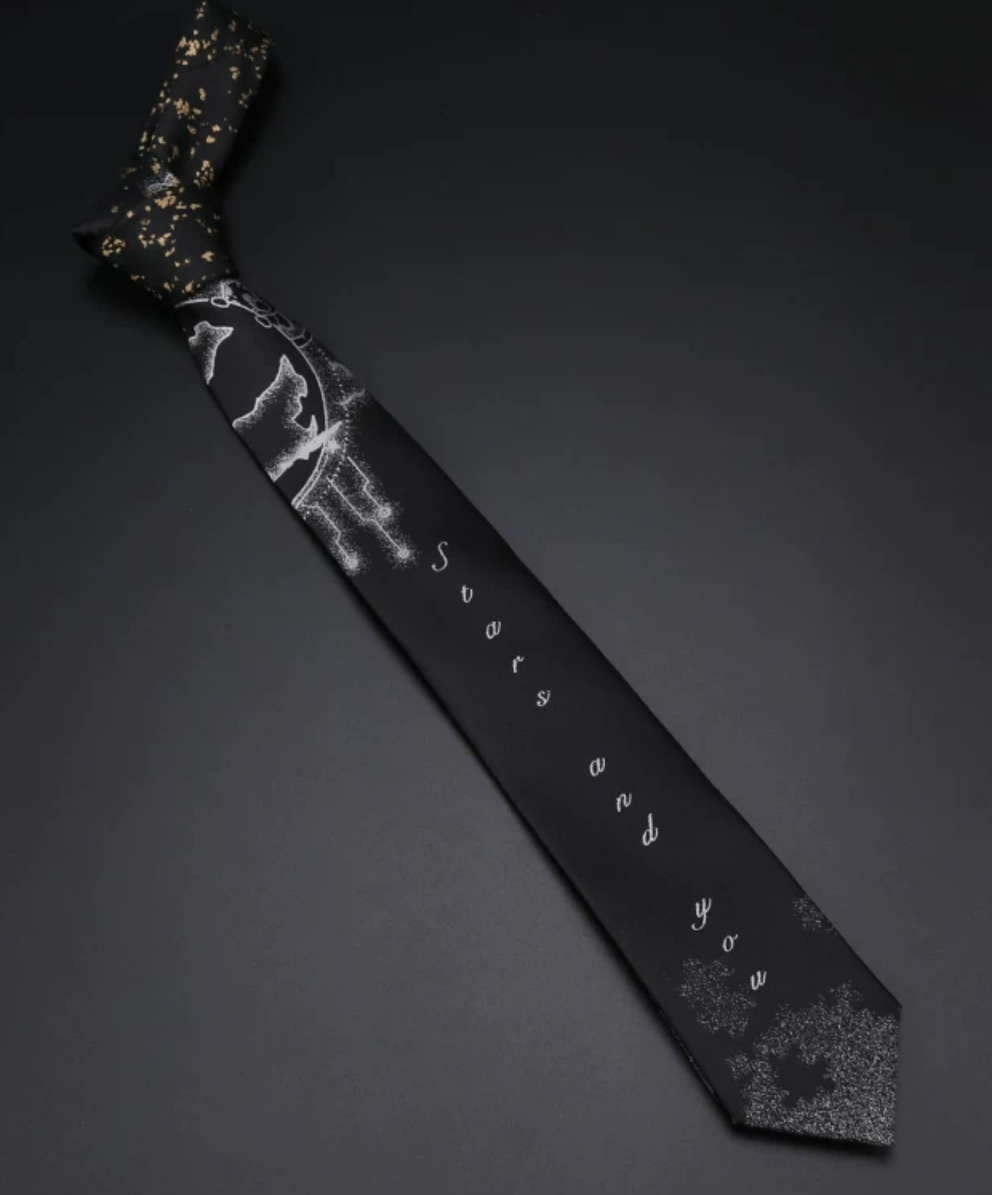stardust cat design necktie EN2838