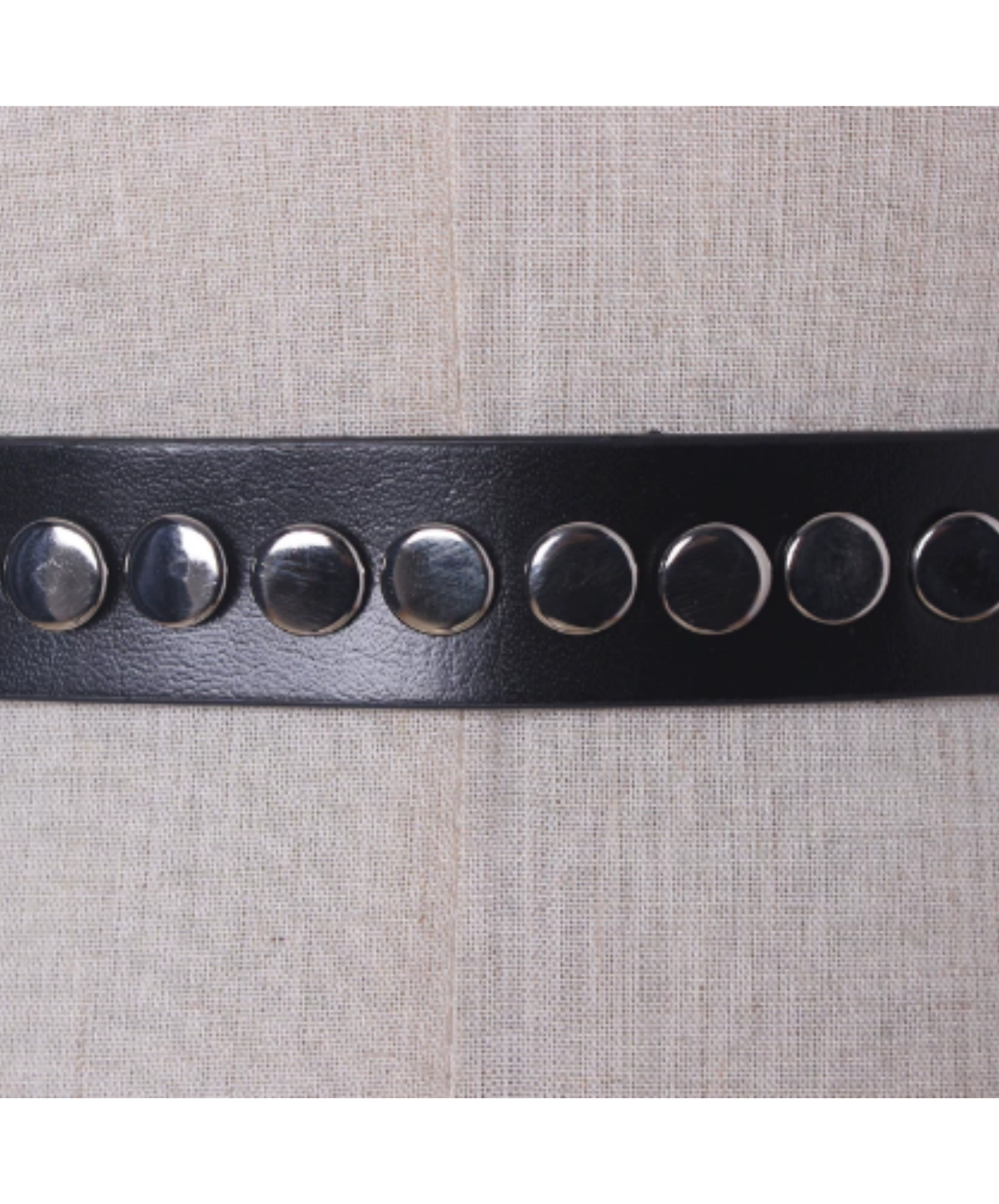 narrow Western buckle and circle studs belt EN3214