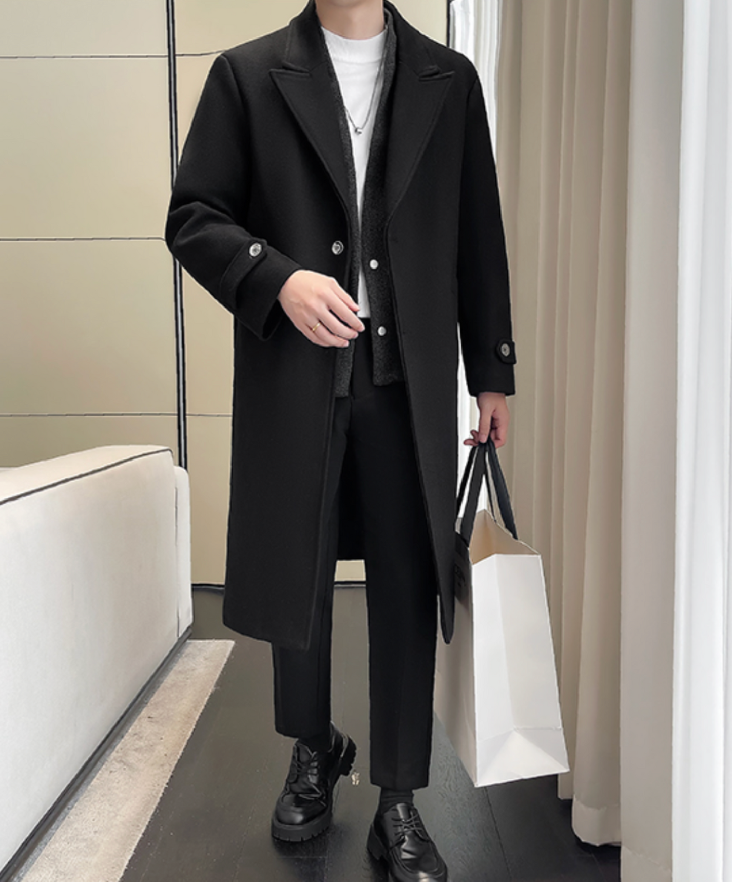 thick fake two-piece coat EN2540