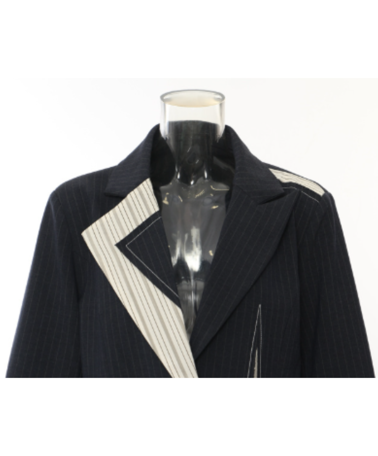 Irregular cut with contrasting colors jacket EN3101