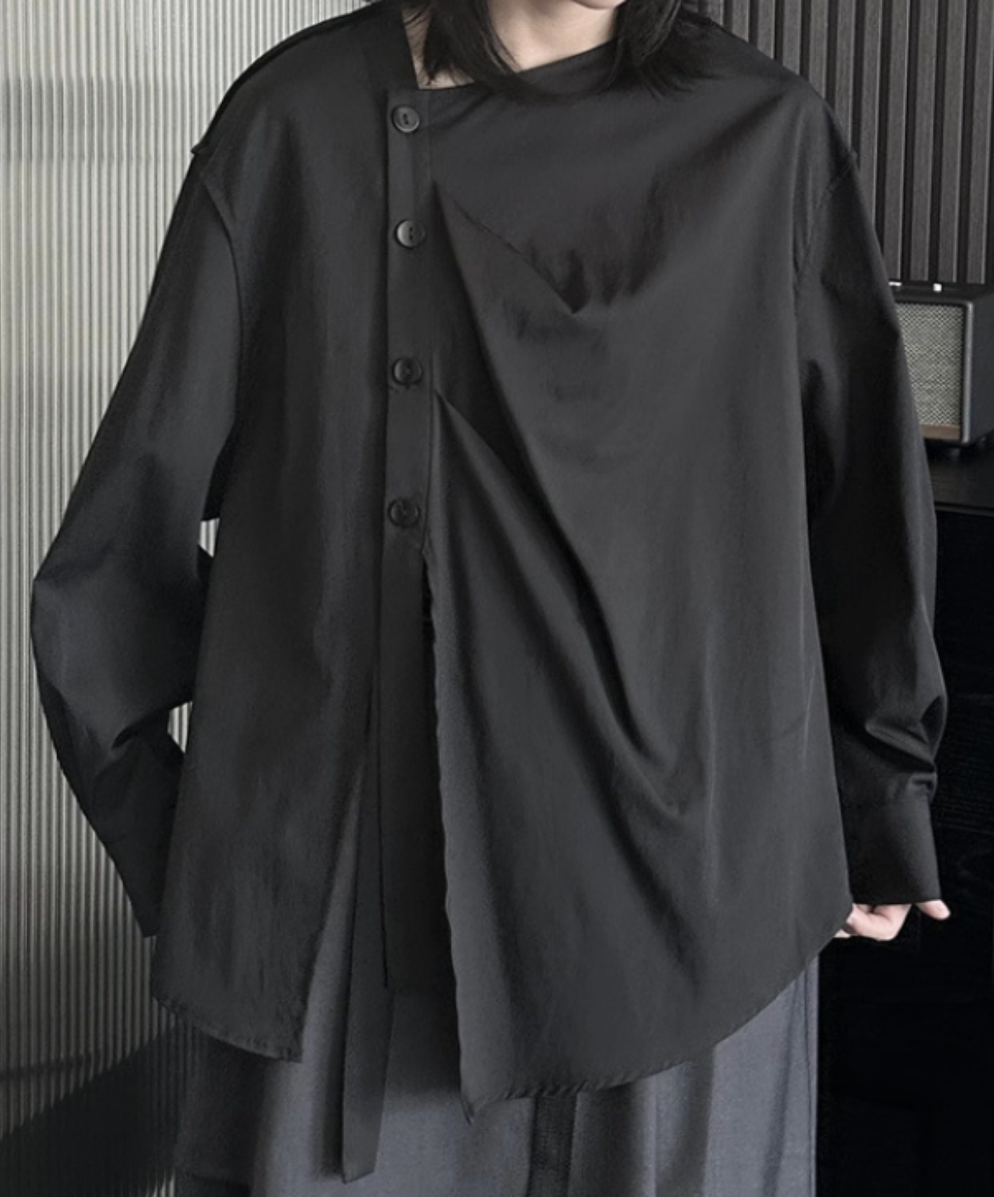 dark side button tuck shirt EN2712