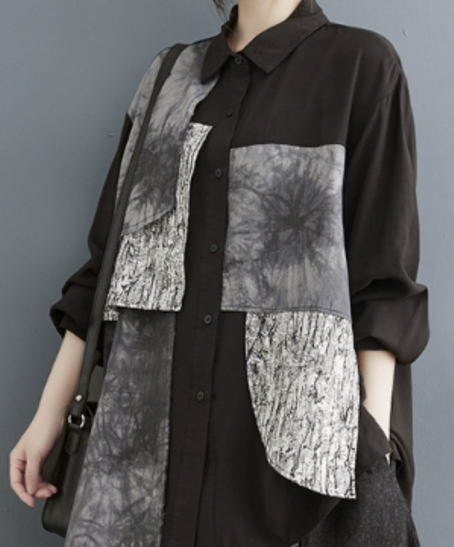 【style88】dark mode outfit set EN2679（shirt + pants + boots + ring set）