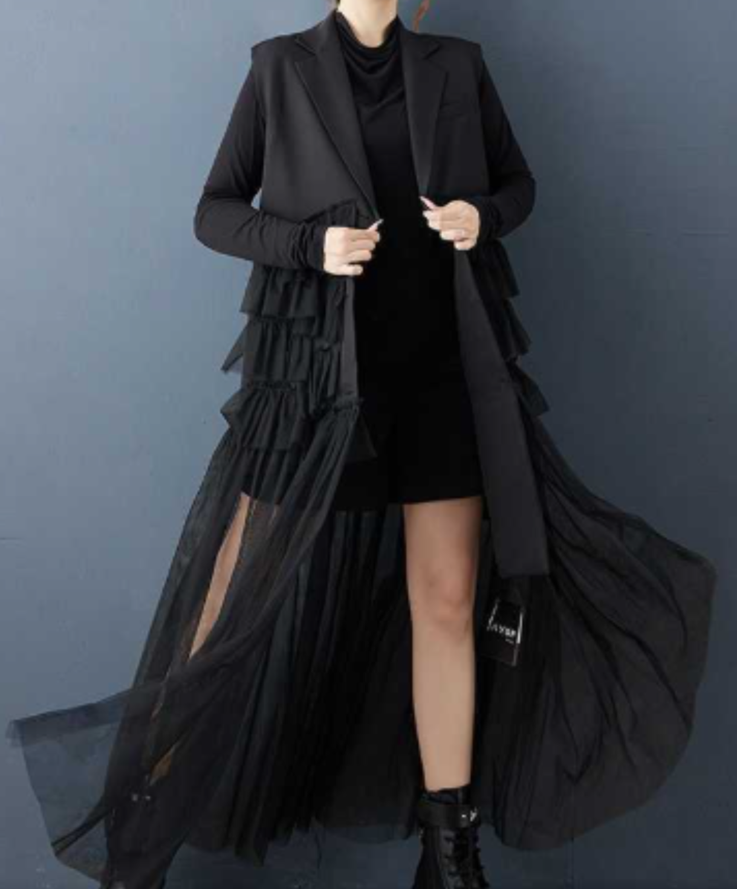 【限定1セット・30%OFF】dark mode outfit set EN3154（gilet + shirt + pants set）