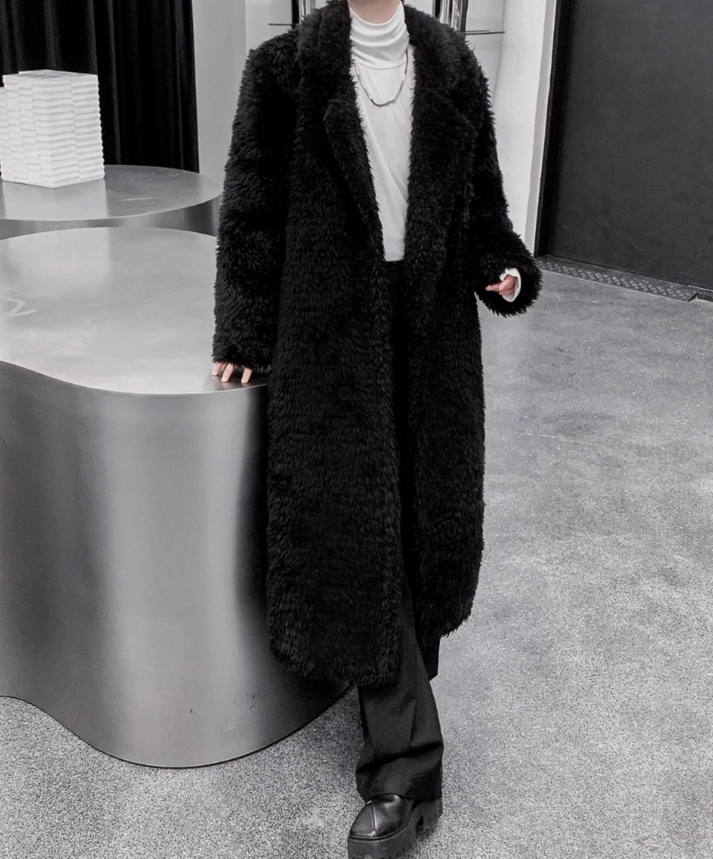 mid-length cotton-filled coat EN2612