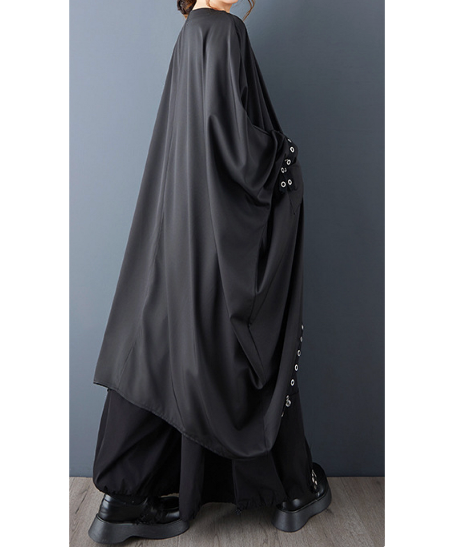 rivet line decoration long shirt EN2769