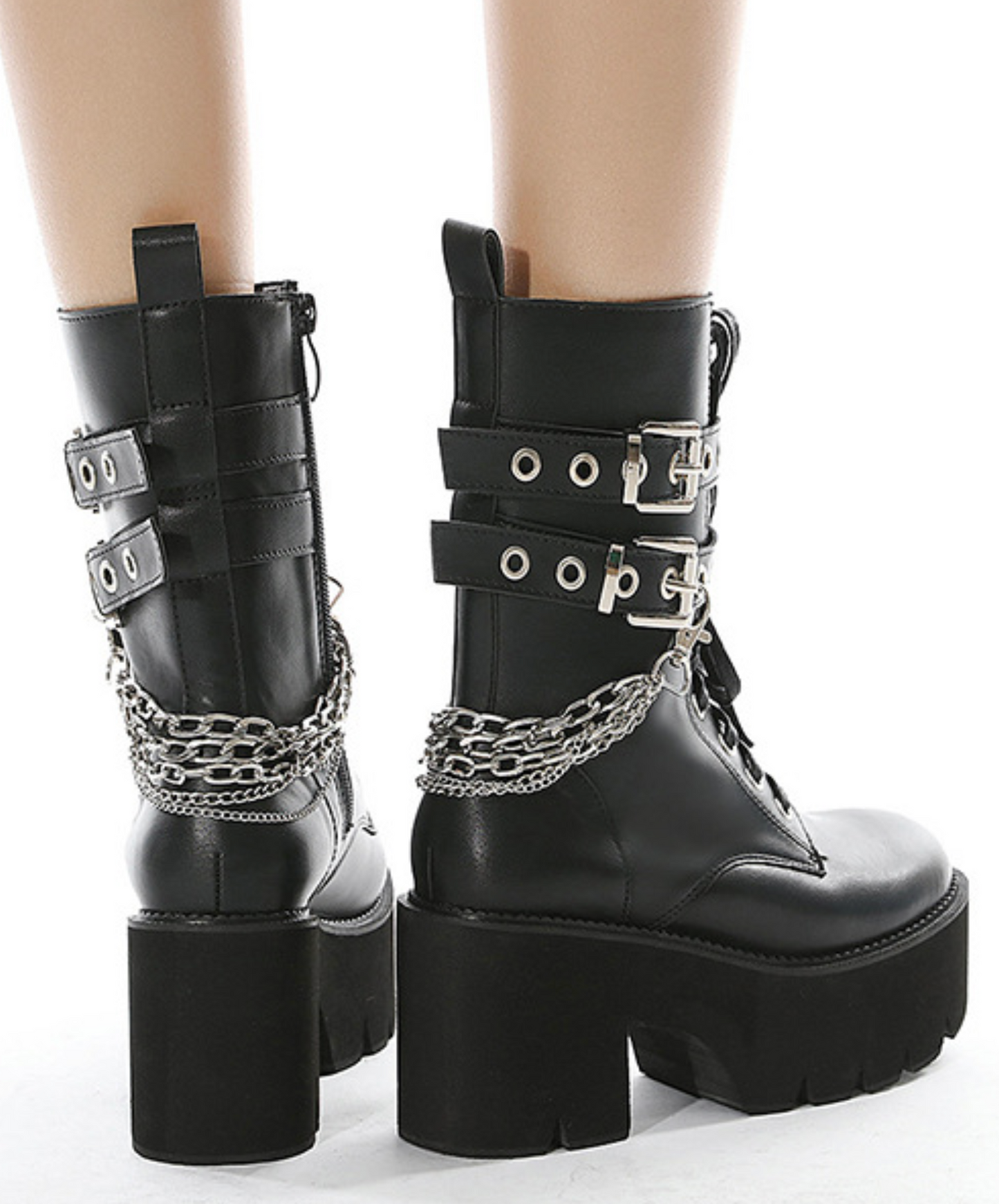 double belt x multiple chain boots EN2396