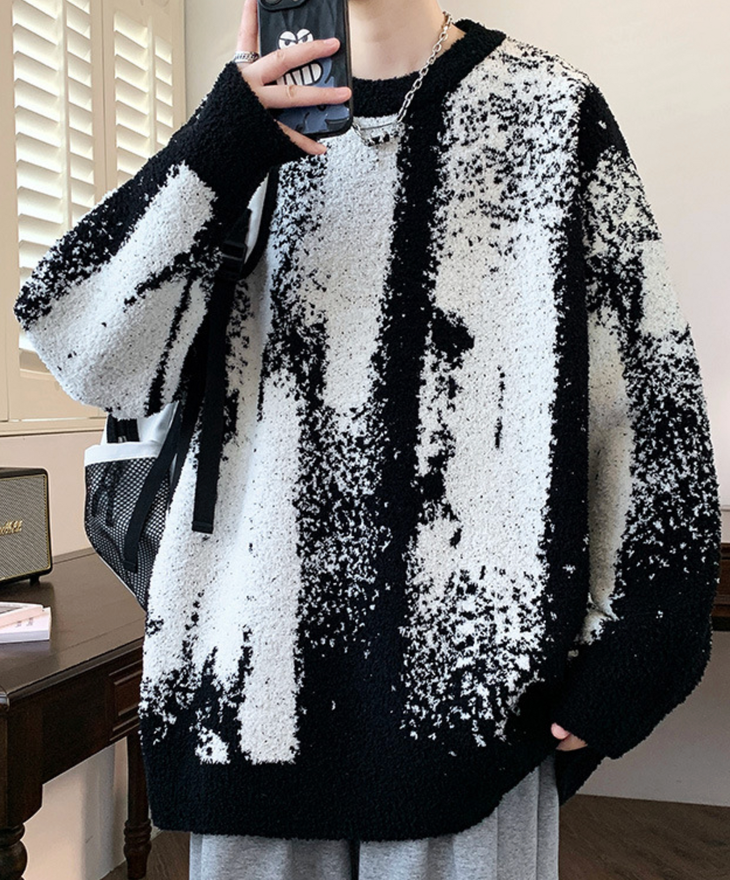 soft gradation sweater EN2497