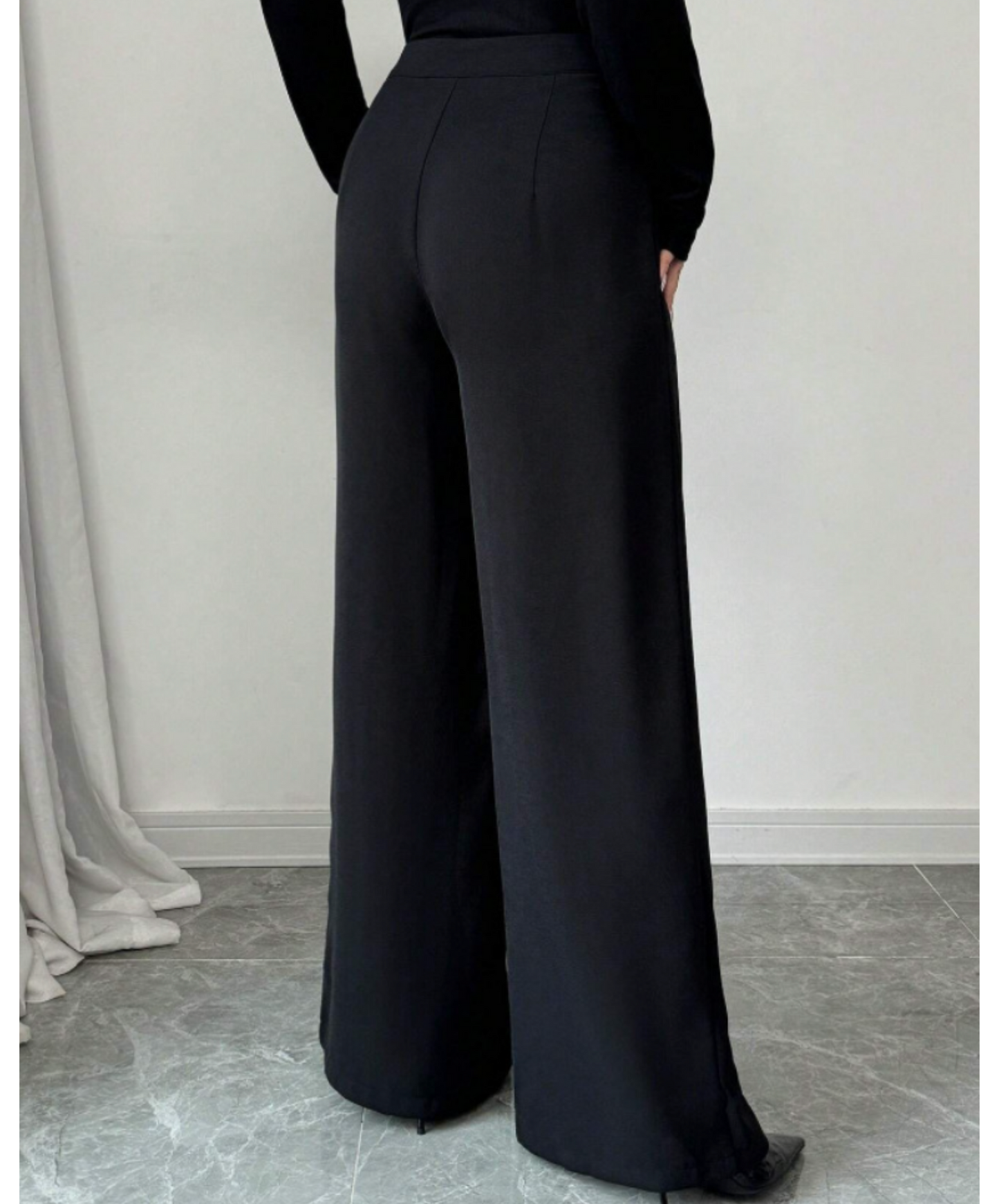 high-waisted flared wide pants EN2867