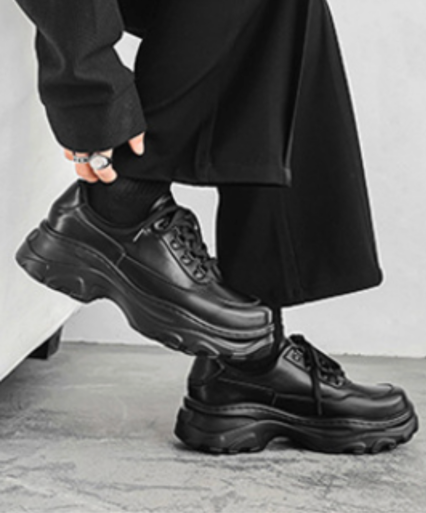 square toe lace-up casual shoes EN2499