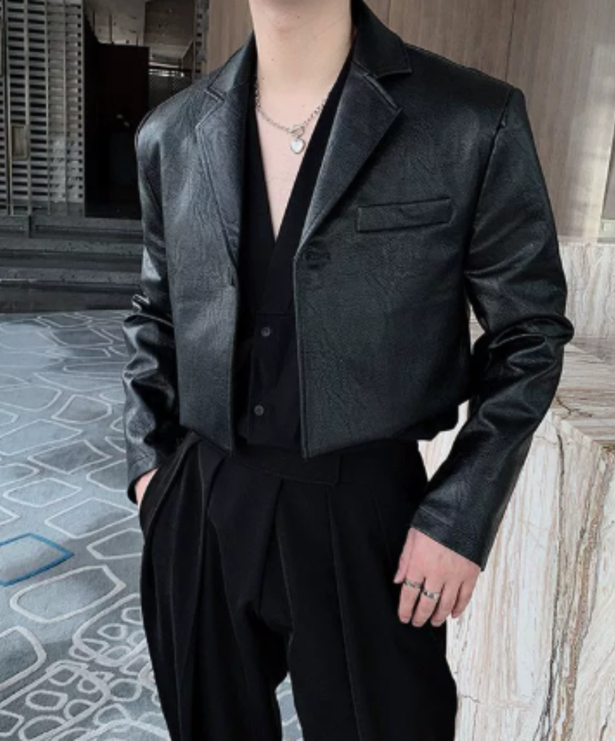 compact silhouette notched lapel jacket EN3260