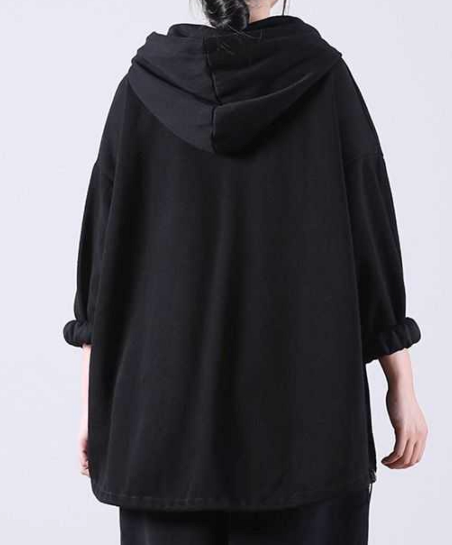 drawstring half zipper hoodie EN2485