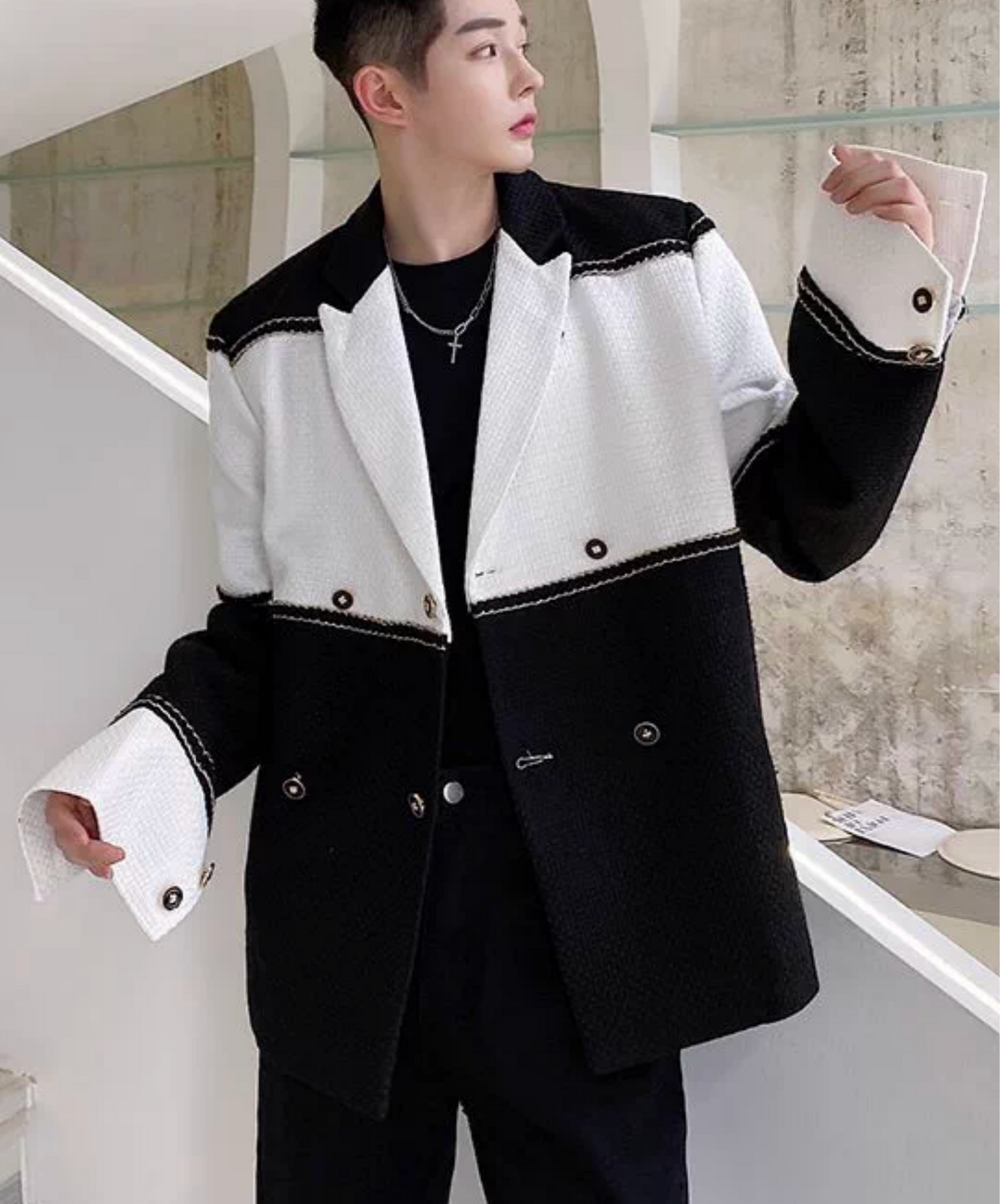 stylish patchwork casual jacket EN2813