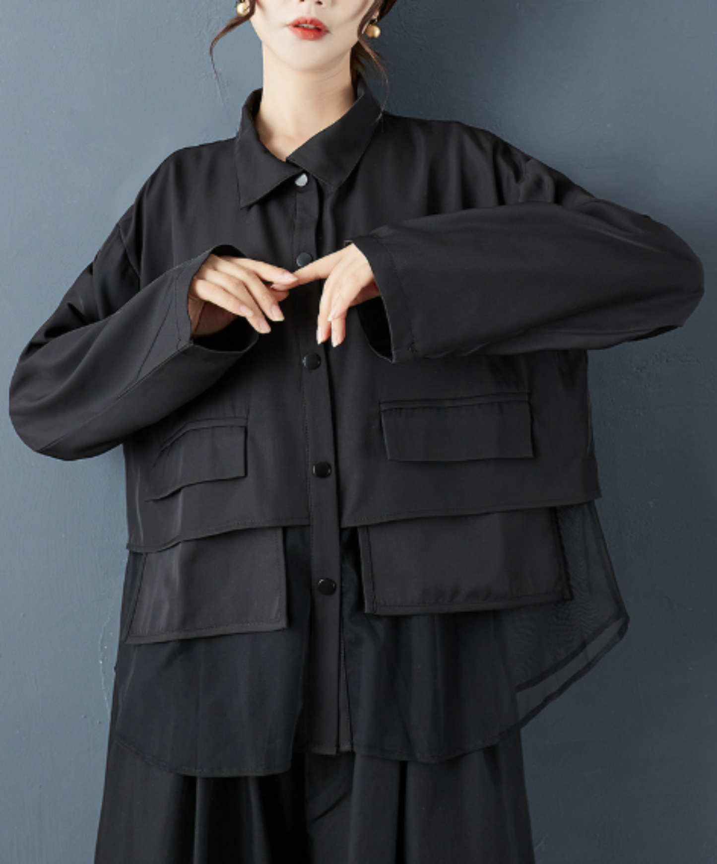 military-style design shirt EN3100