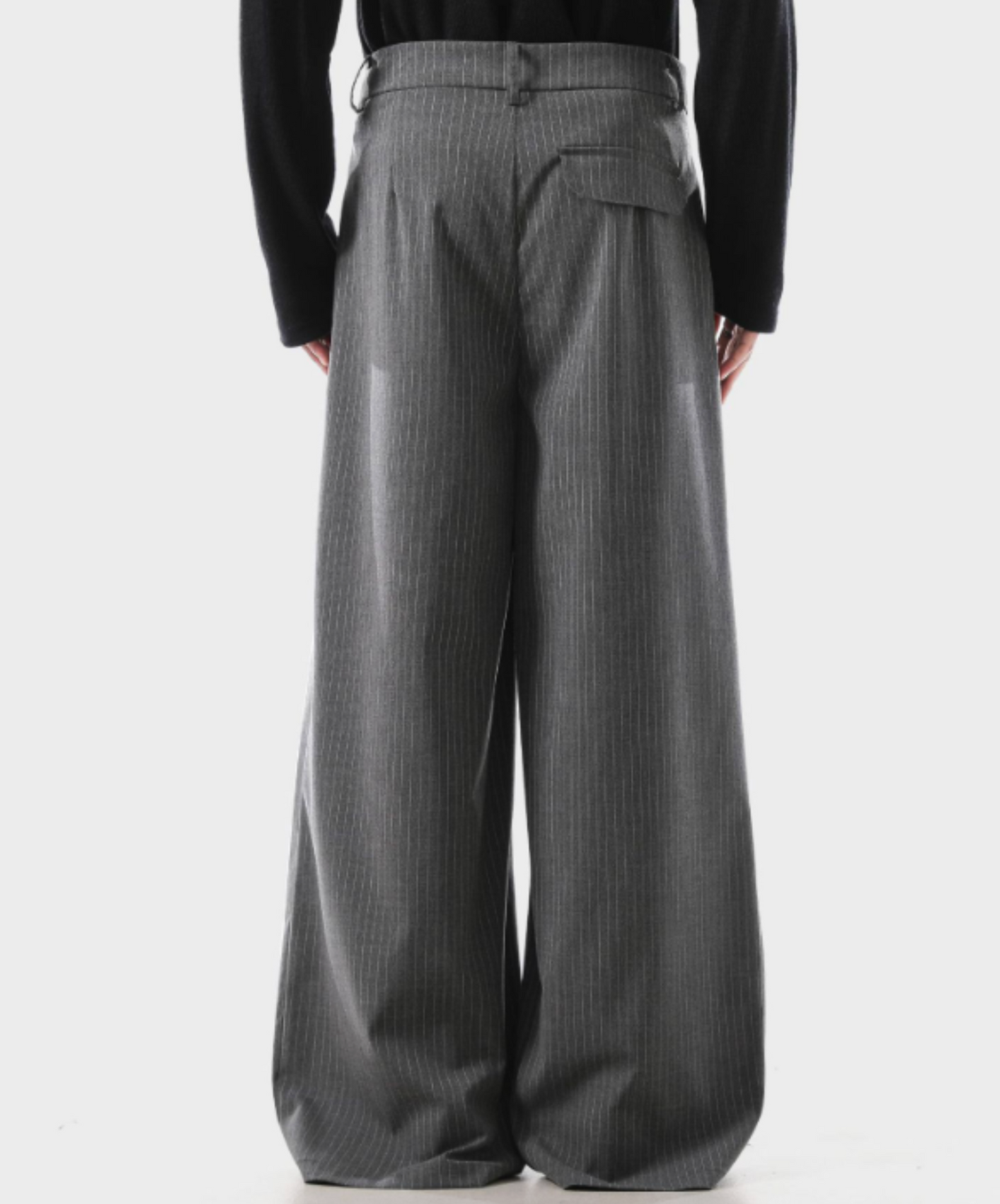 retro pleated design pants EN2640