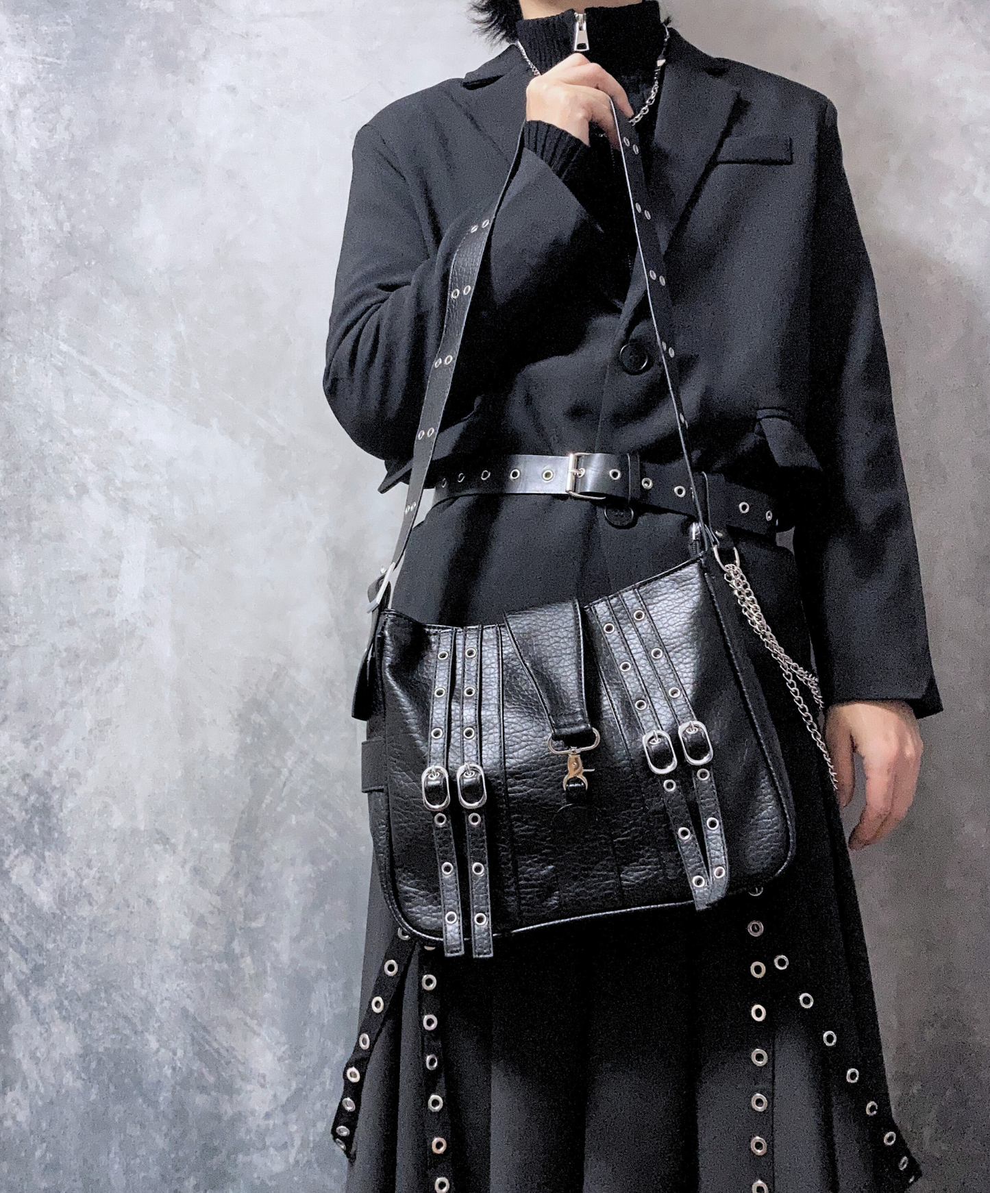 dark punk style bag EN1881