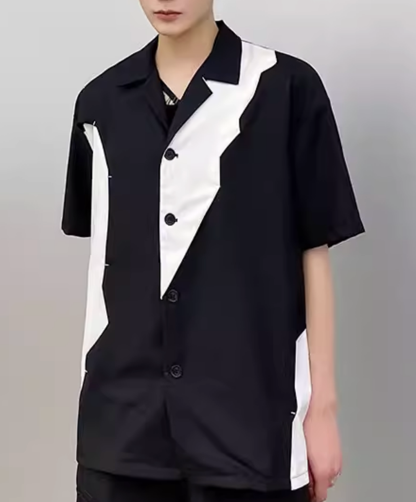 unique color blocks shirt EN2816