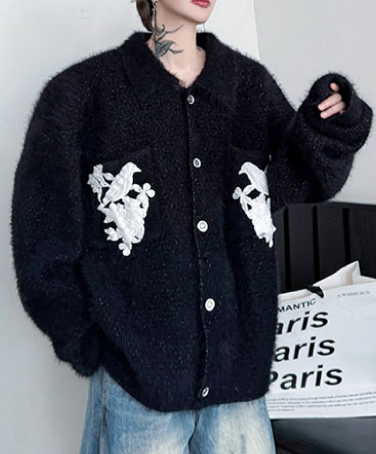 with embroidered pocket jacket EN2522