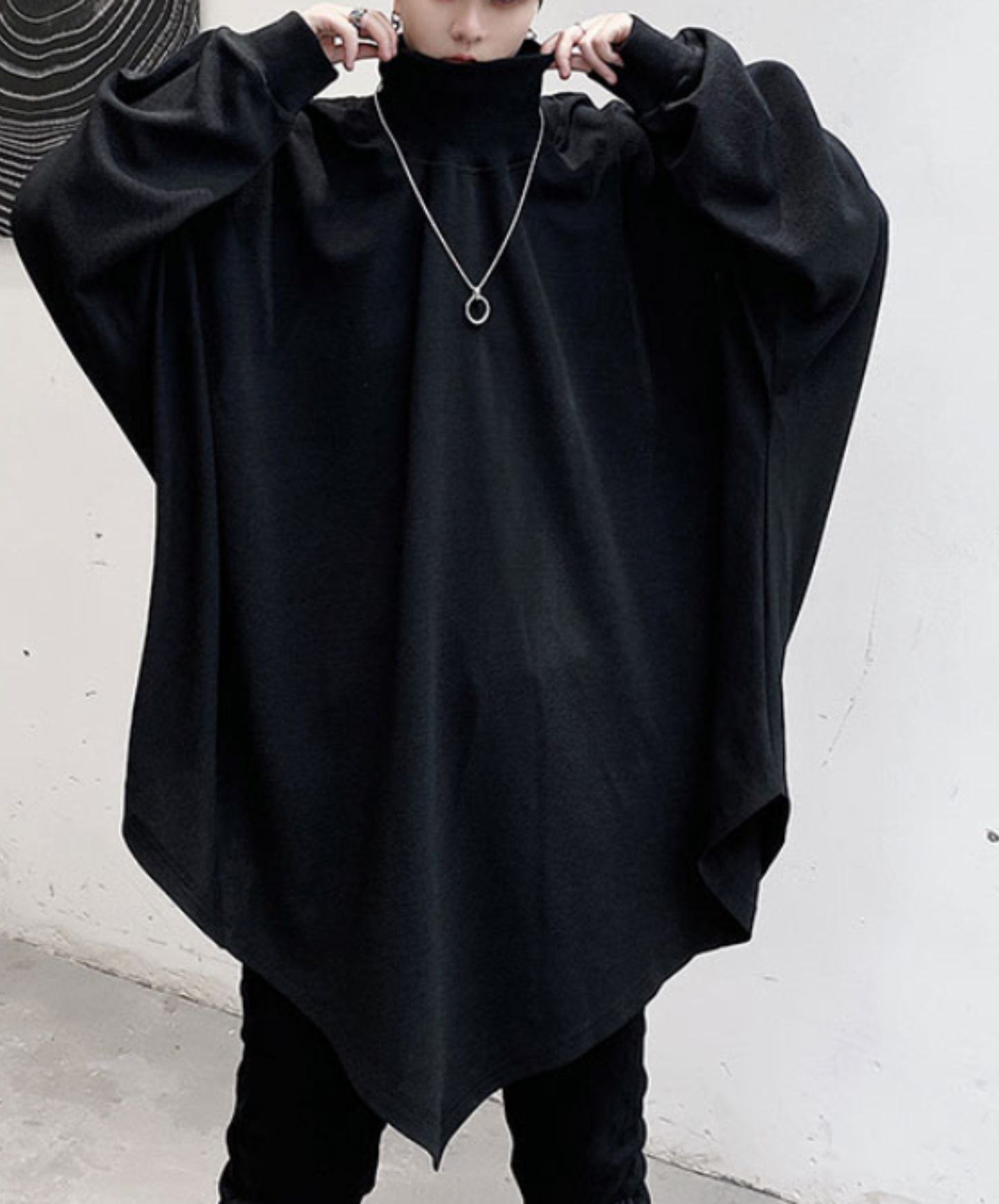 【style90】dark mode outfit set EN2710（sweatshirt + pants set）