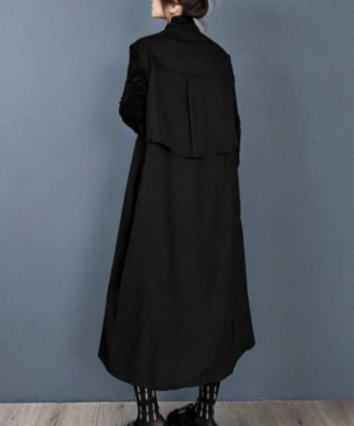 stand-up collar front mesh paneling vest  EN3257