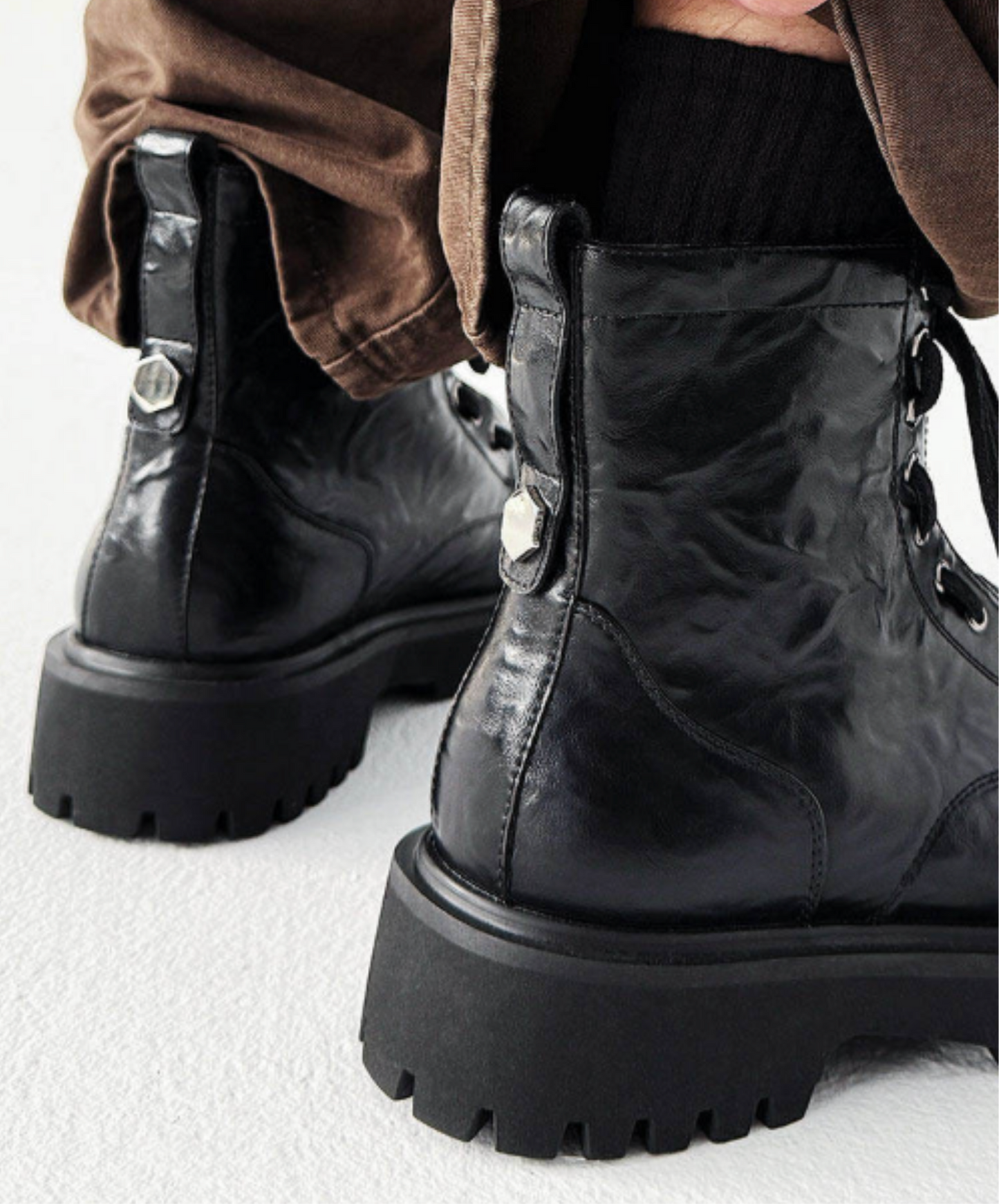 mid heel round toe retro boots EN2681