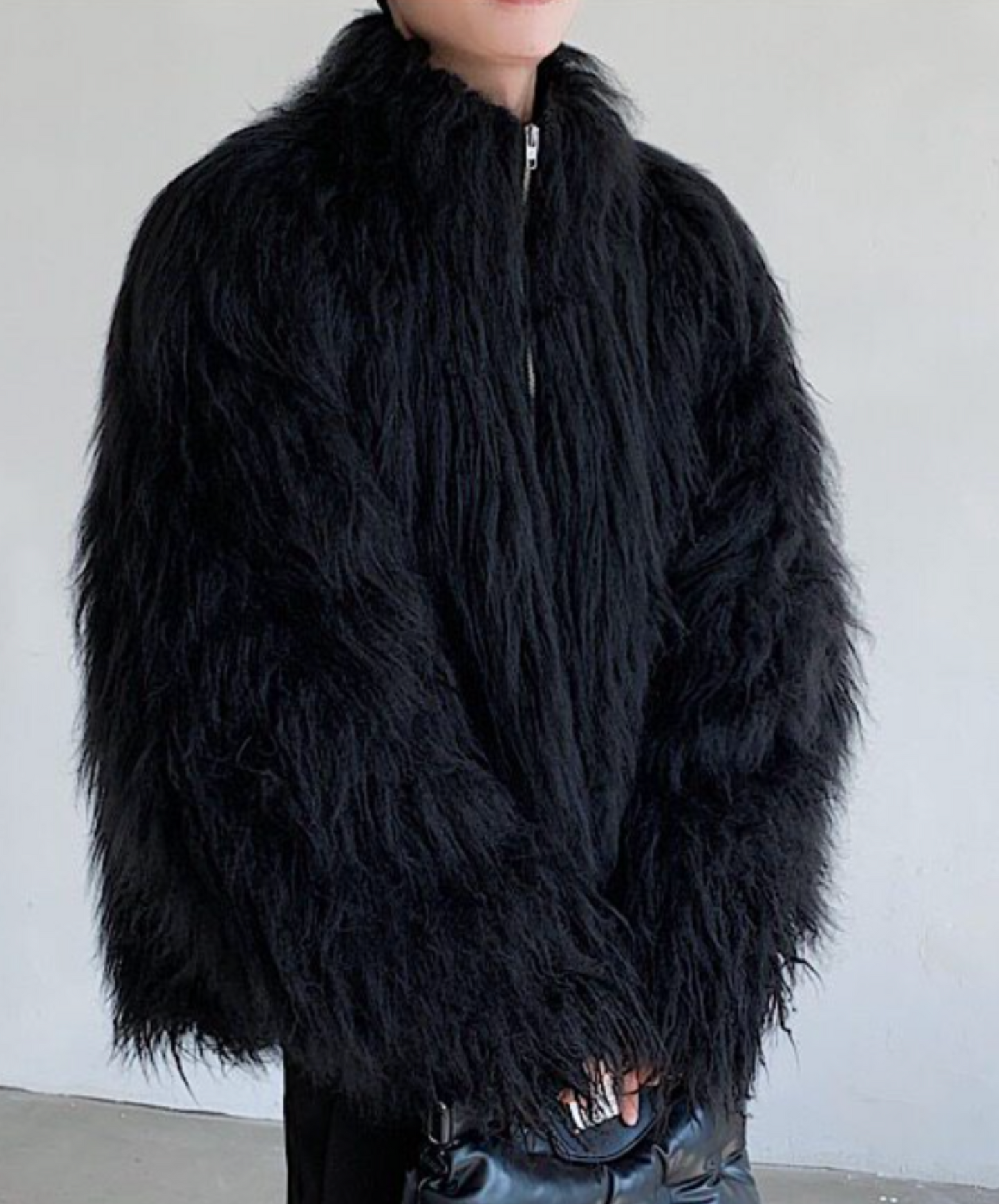 faux mink fur padding jacket EN2623