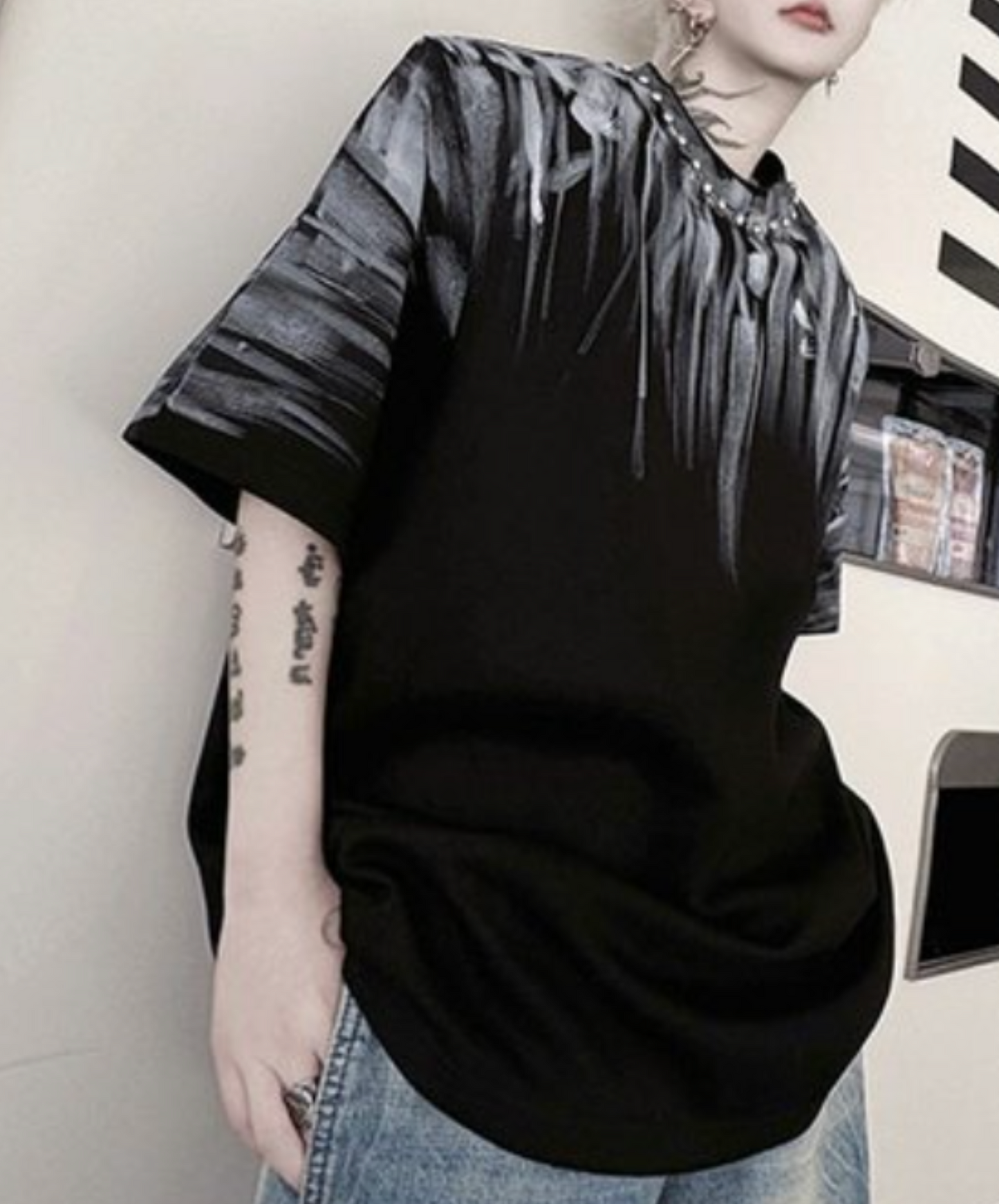 hand drawn gradient design t-shirt EN2071