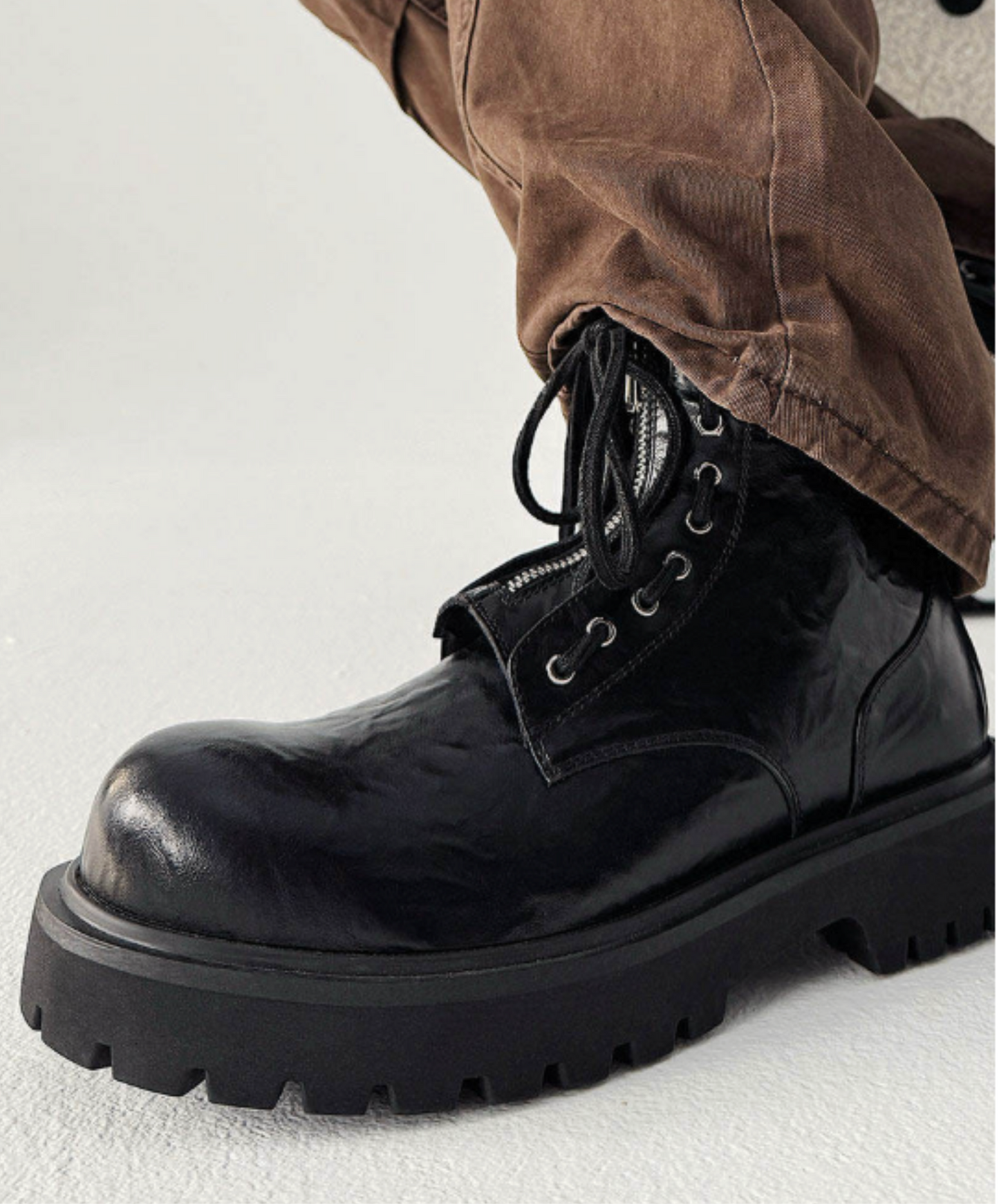 mid heel round toe retro boots EN2681
