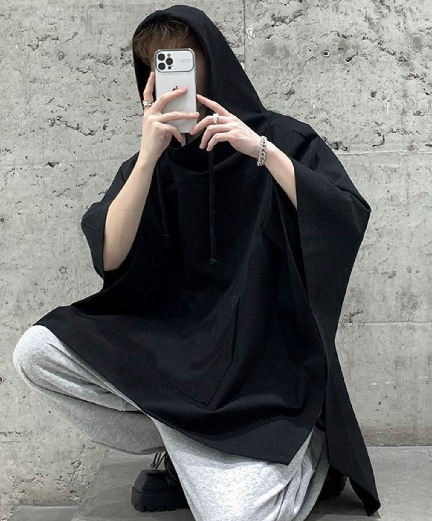 tail design, loose silhouette hoodie EN2844
