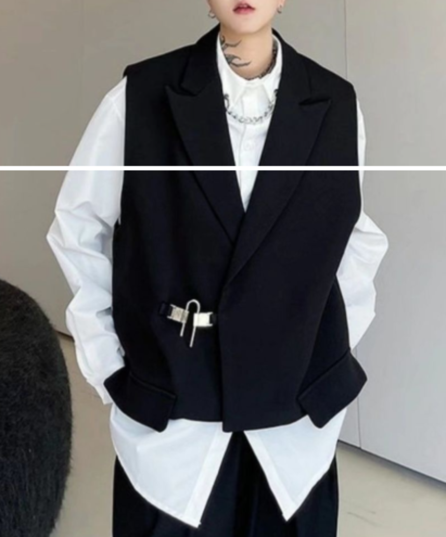 loose u-pin lock style vest  EN3089