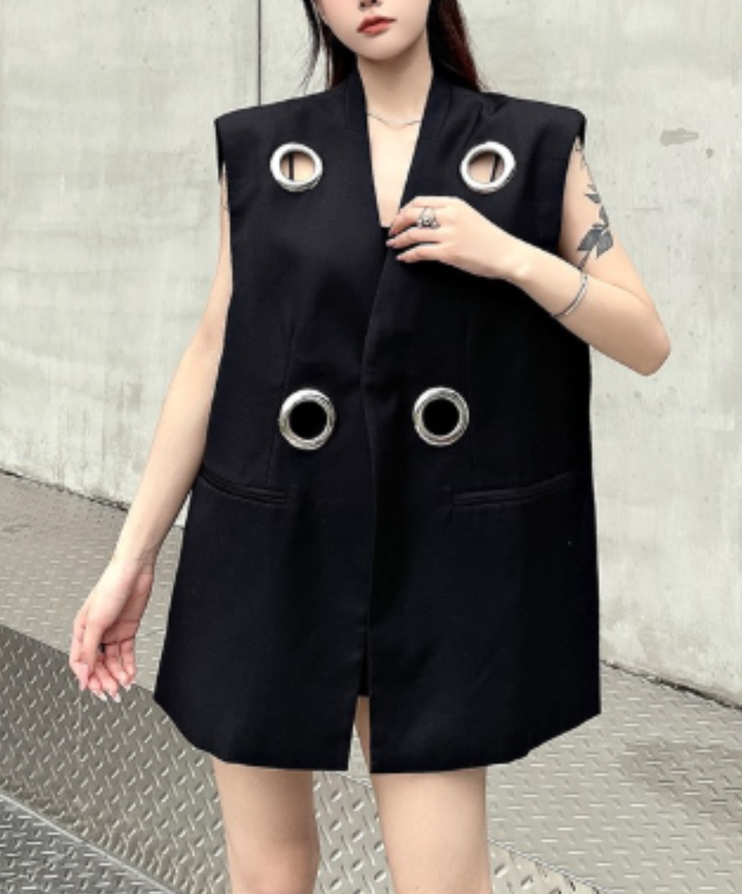 metal ring hole vest  EN3079