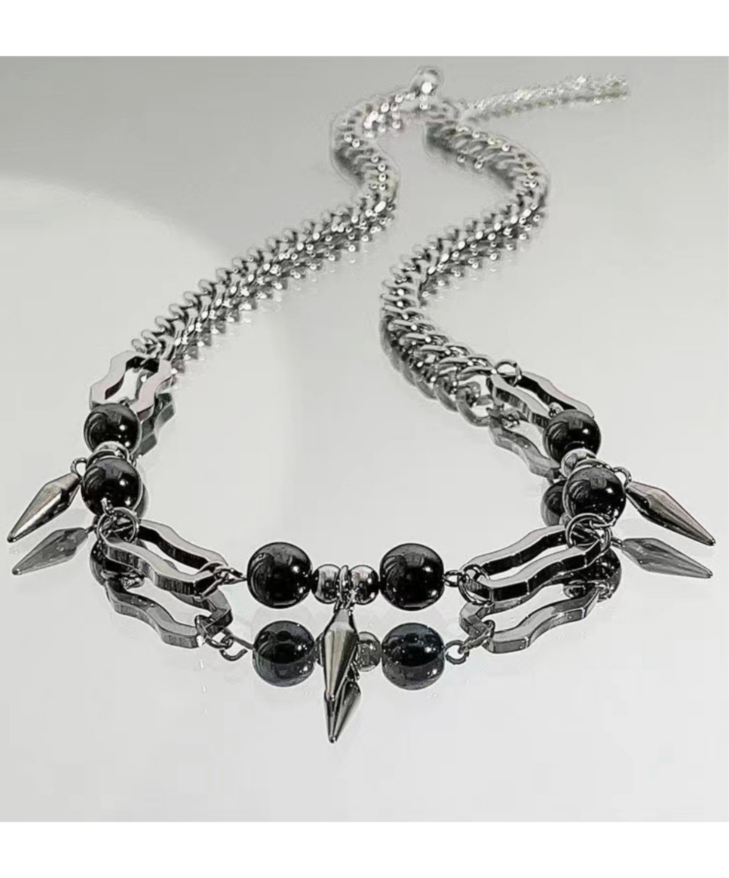 punk style with rivets necklace EN2597