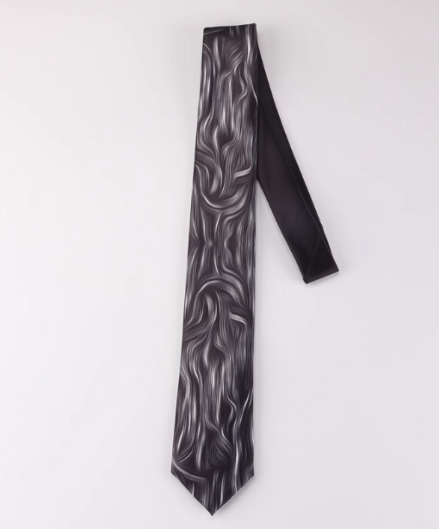 monotone marble design necktie EN1241