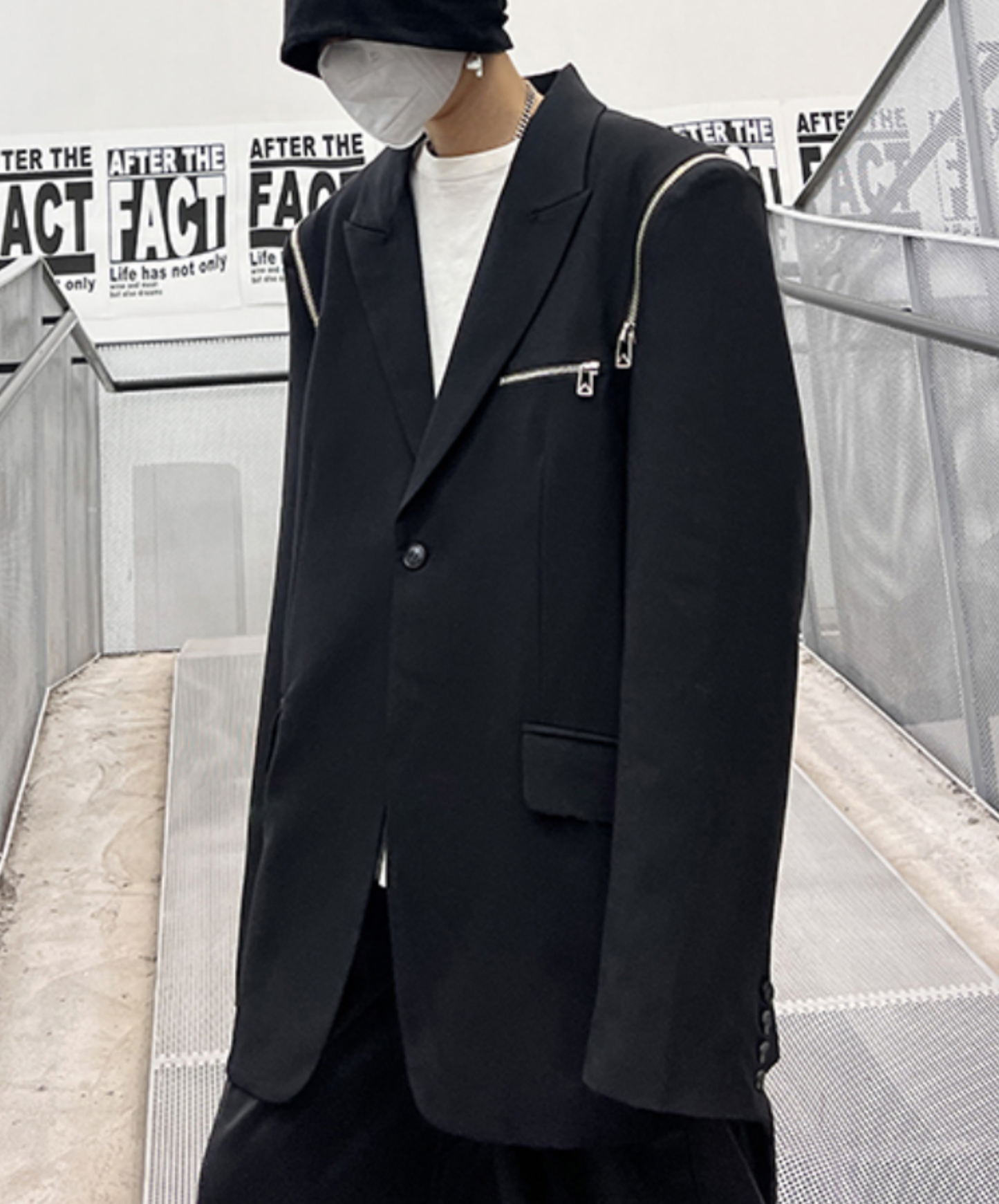 【style87】dark mode outfit set EN2678（jacket+ skirt set）