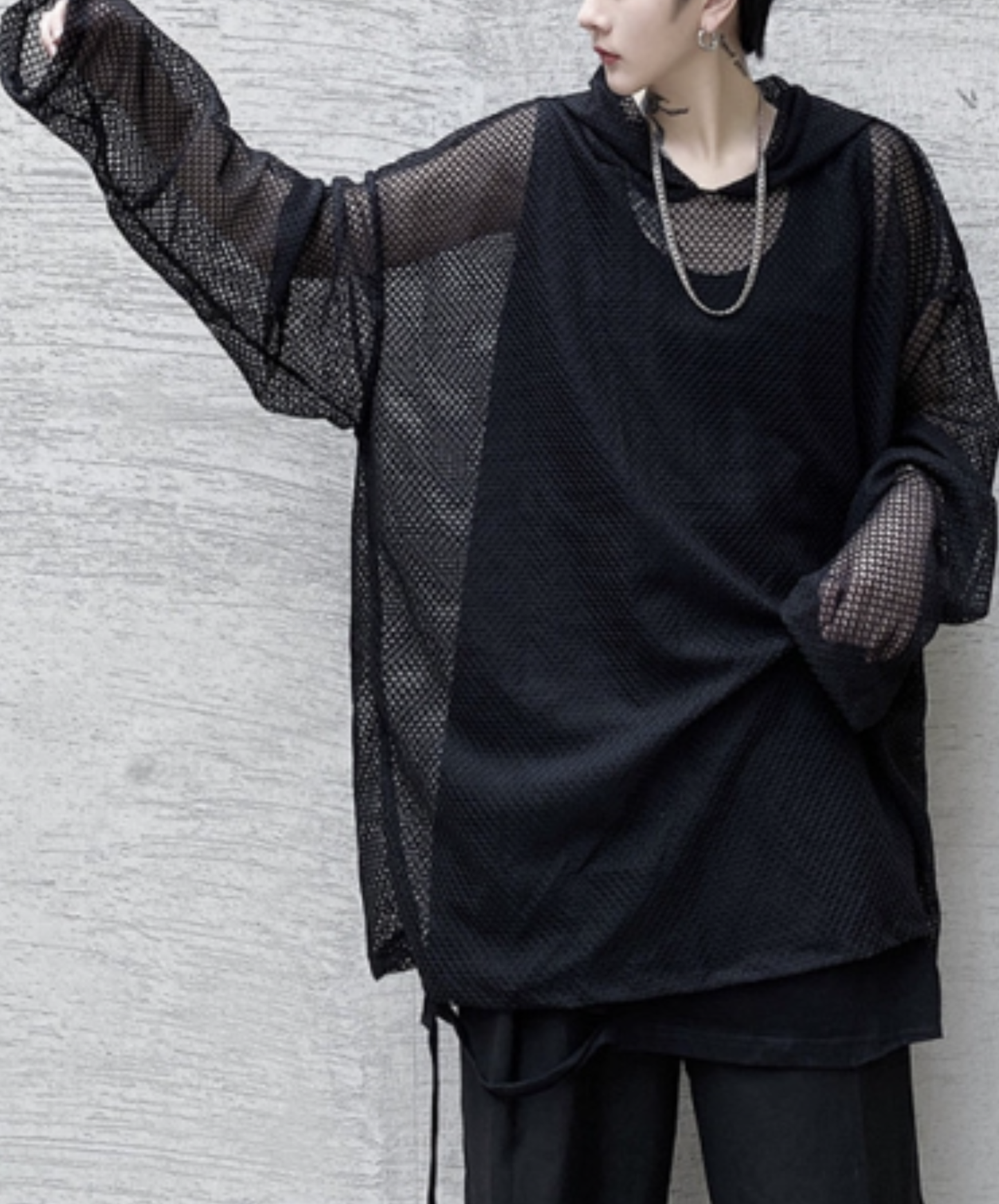 【style103】dark mode outfit set EN3027（hoodie + pants set）