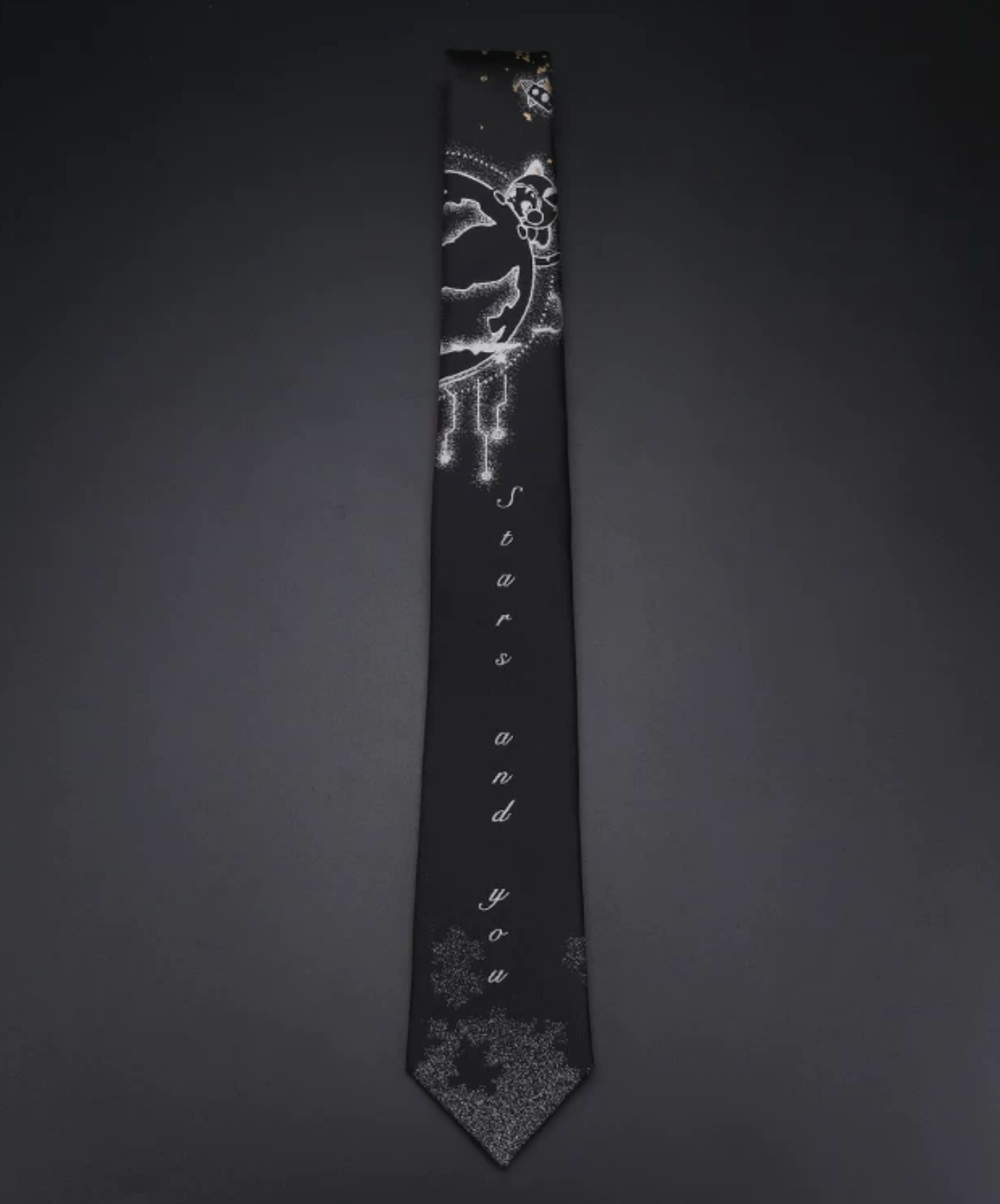 stardust cat design necktie EN2838
