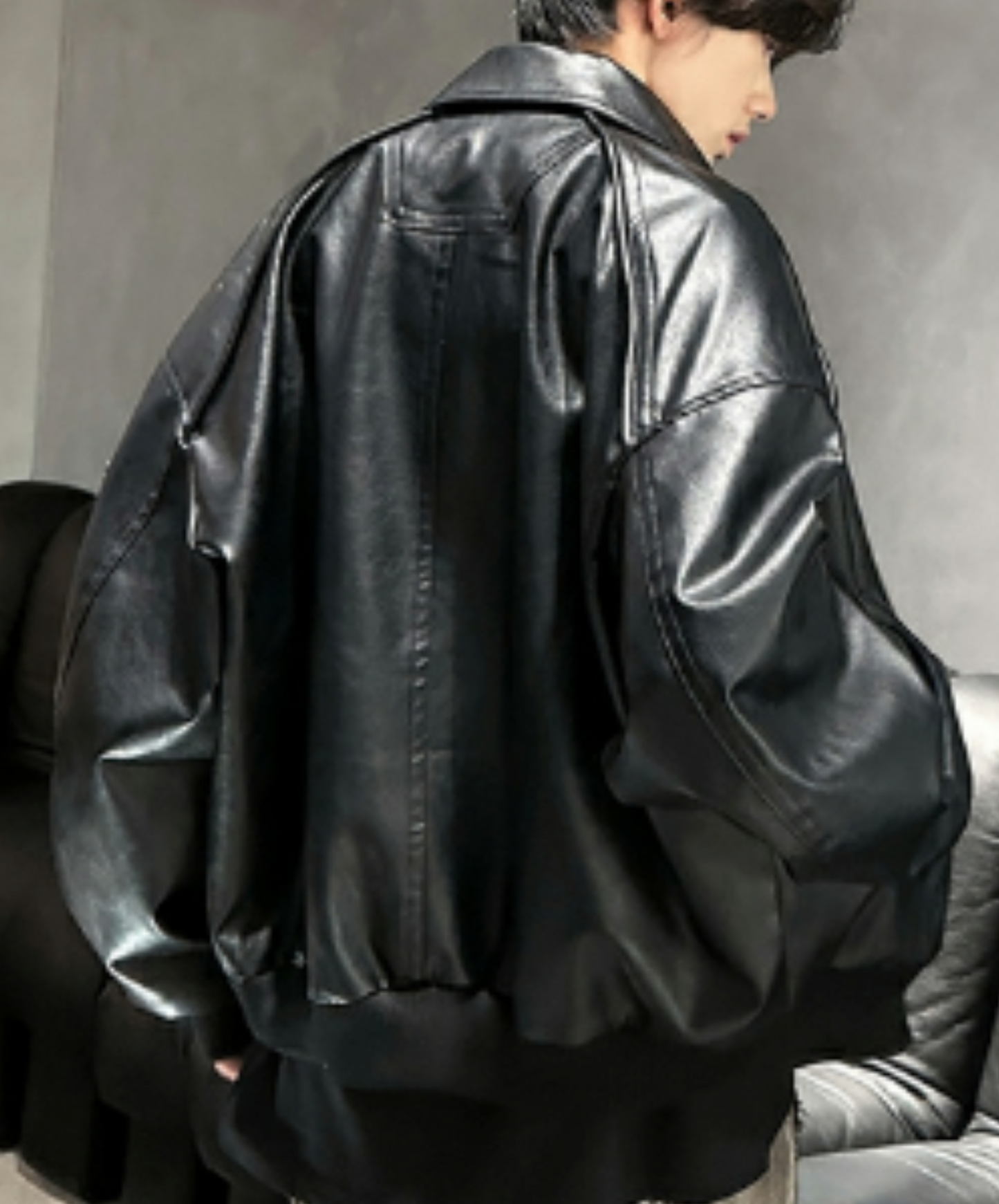 american retro pu leather jacket EN1932