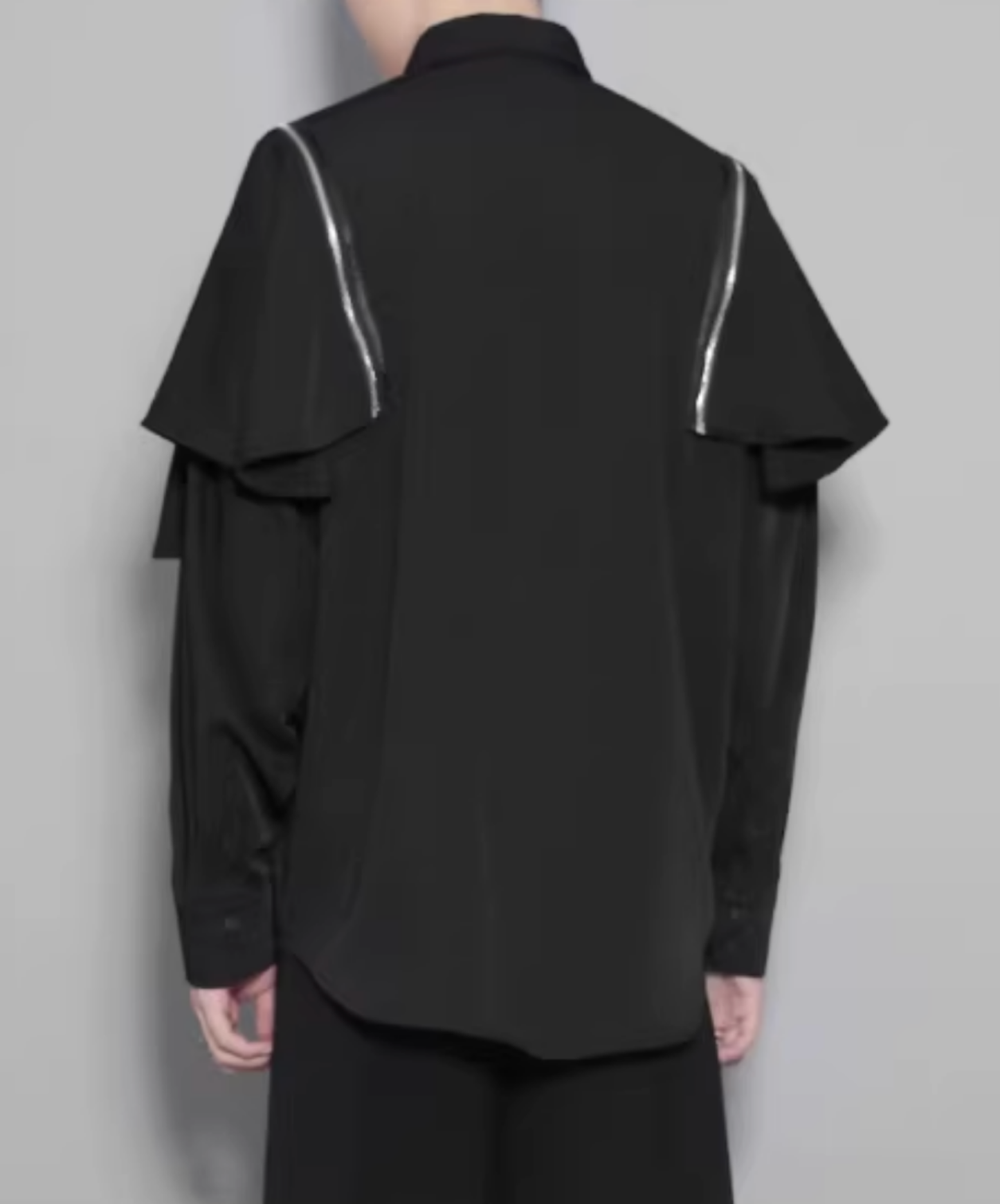 【style100】dark mode outfit set EN2994（shirt + necktie + pants set）