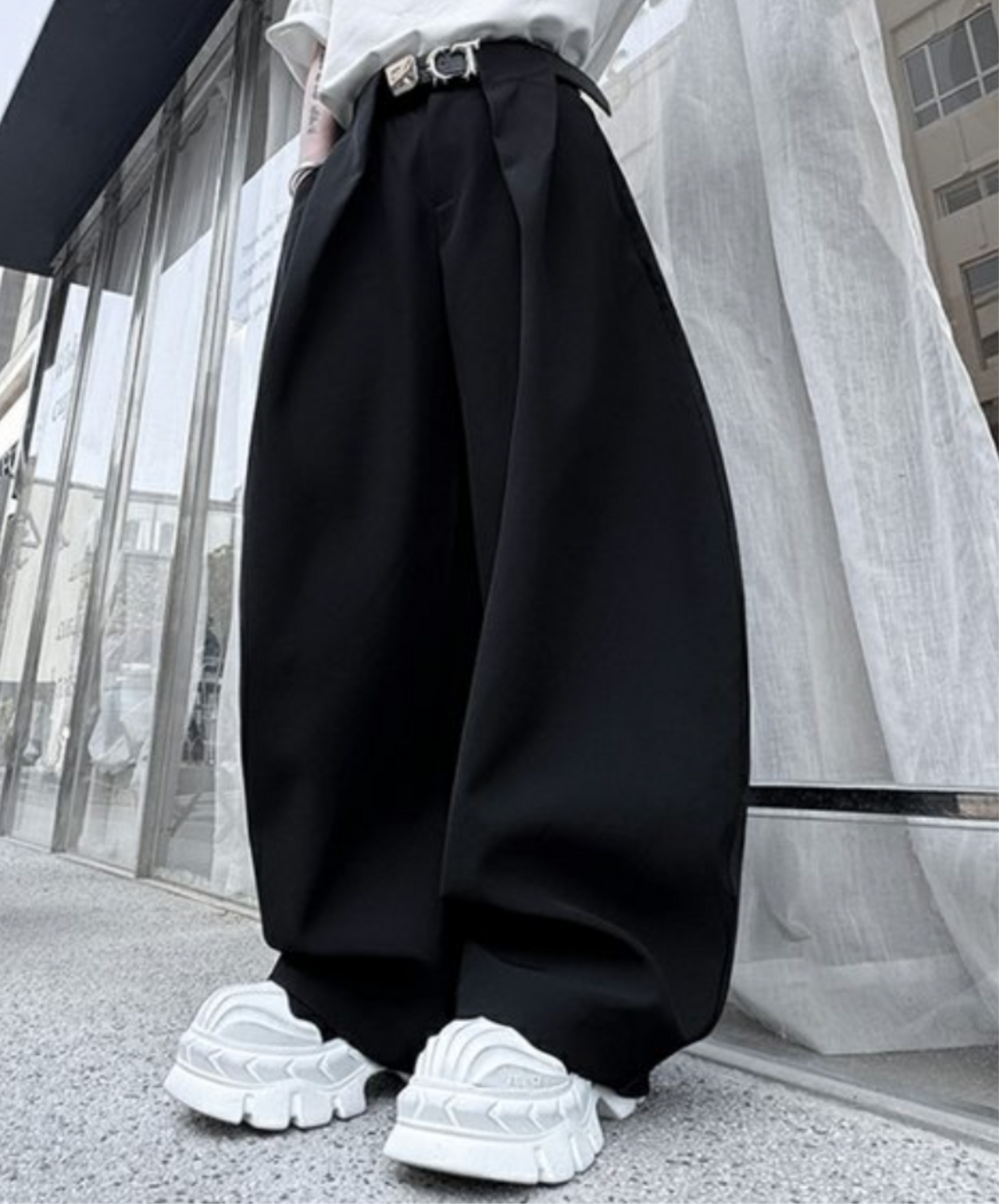 drape mop wide pants EN2070