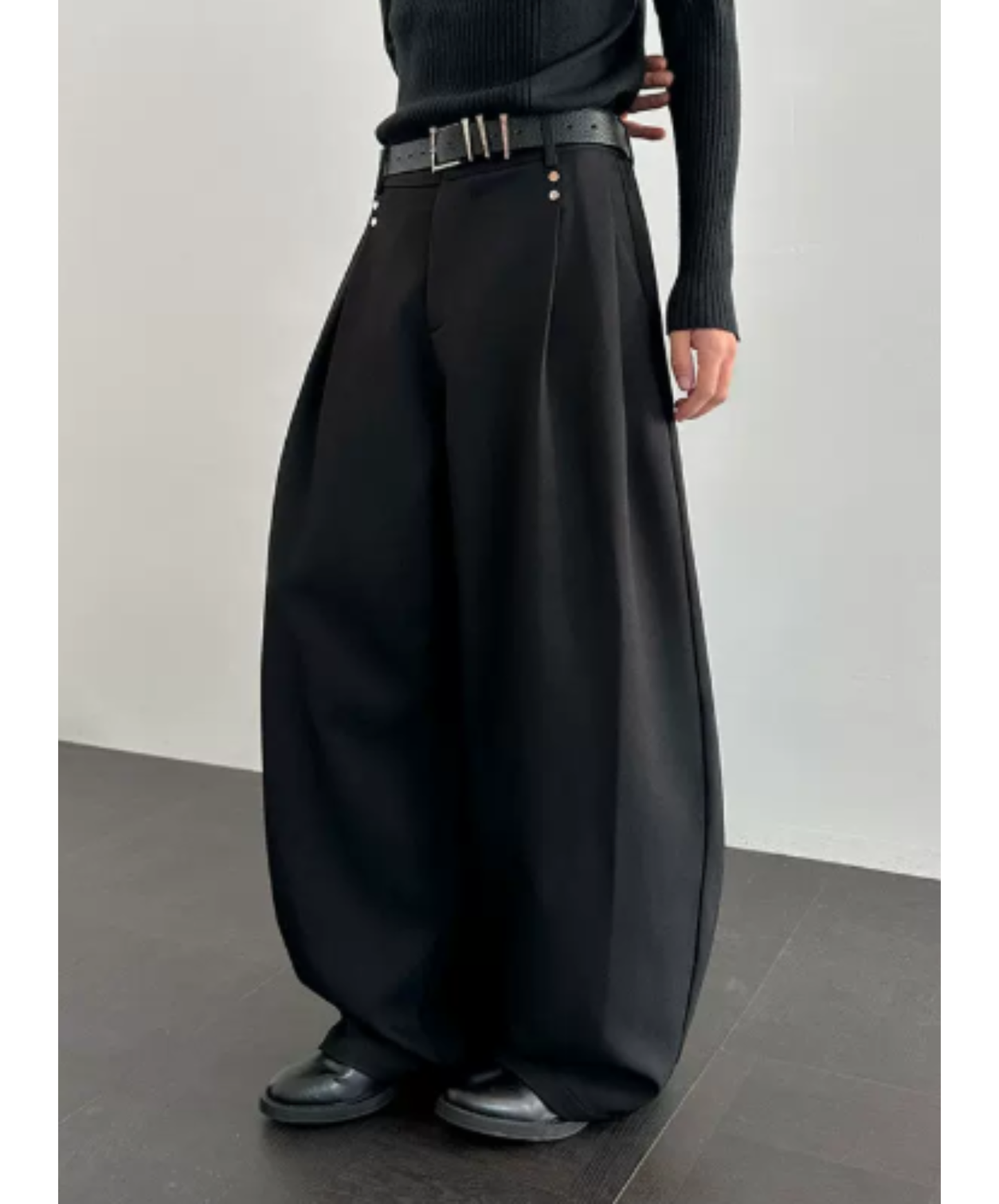 drape curve wide pants EN2932