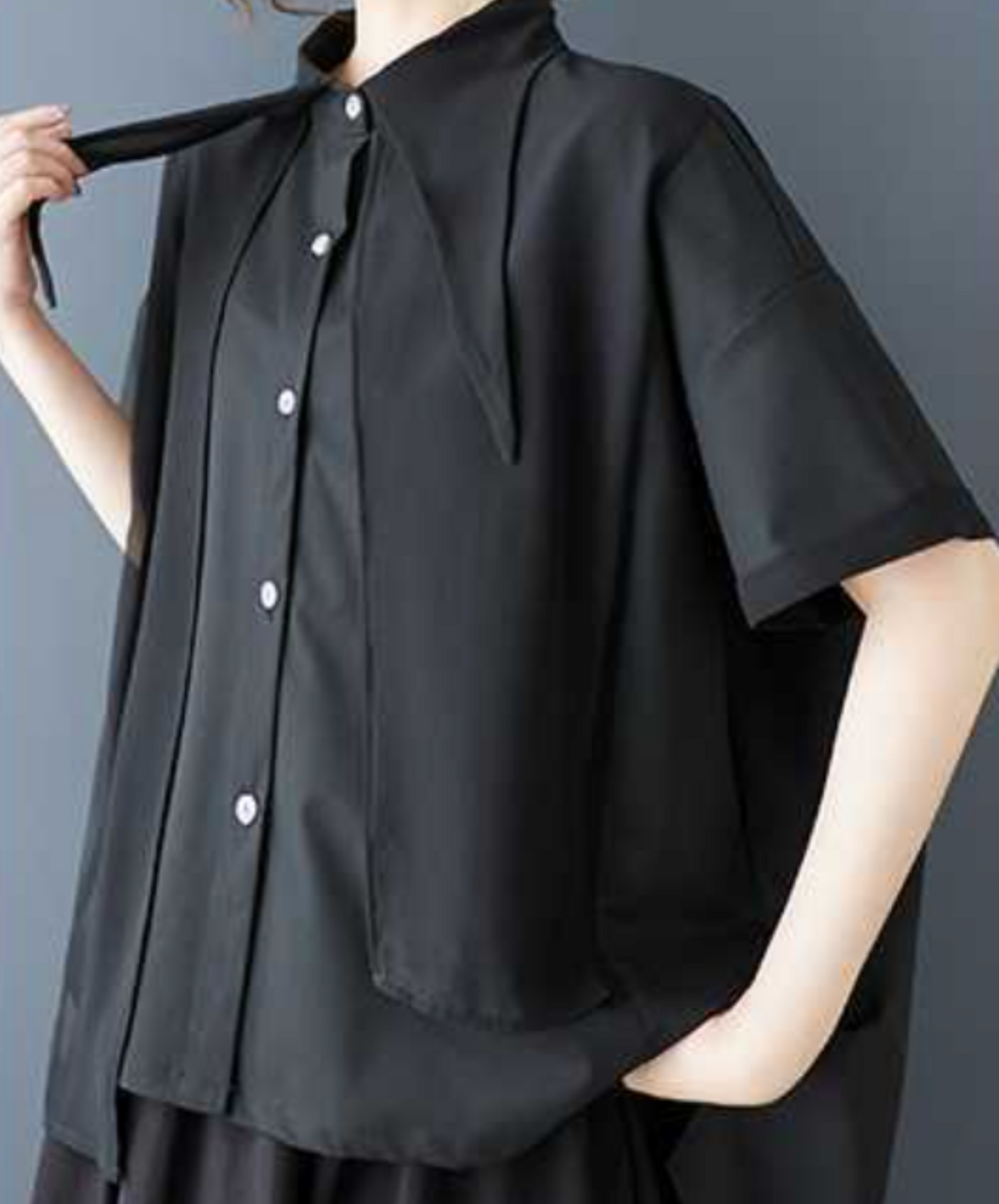 special collar design short sleeves shirt EN2277