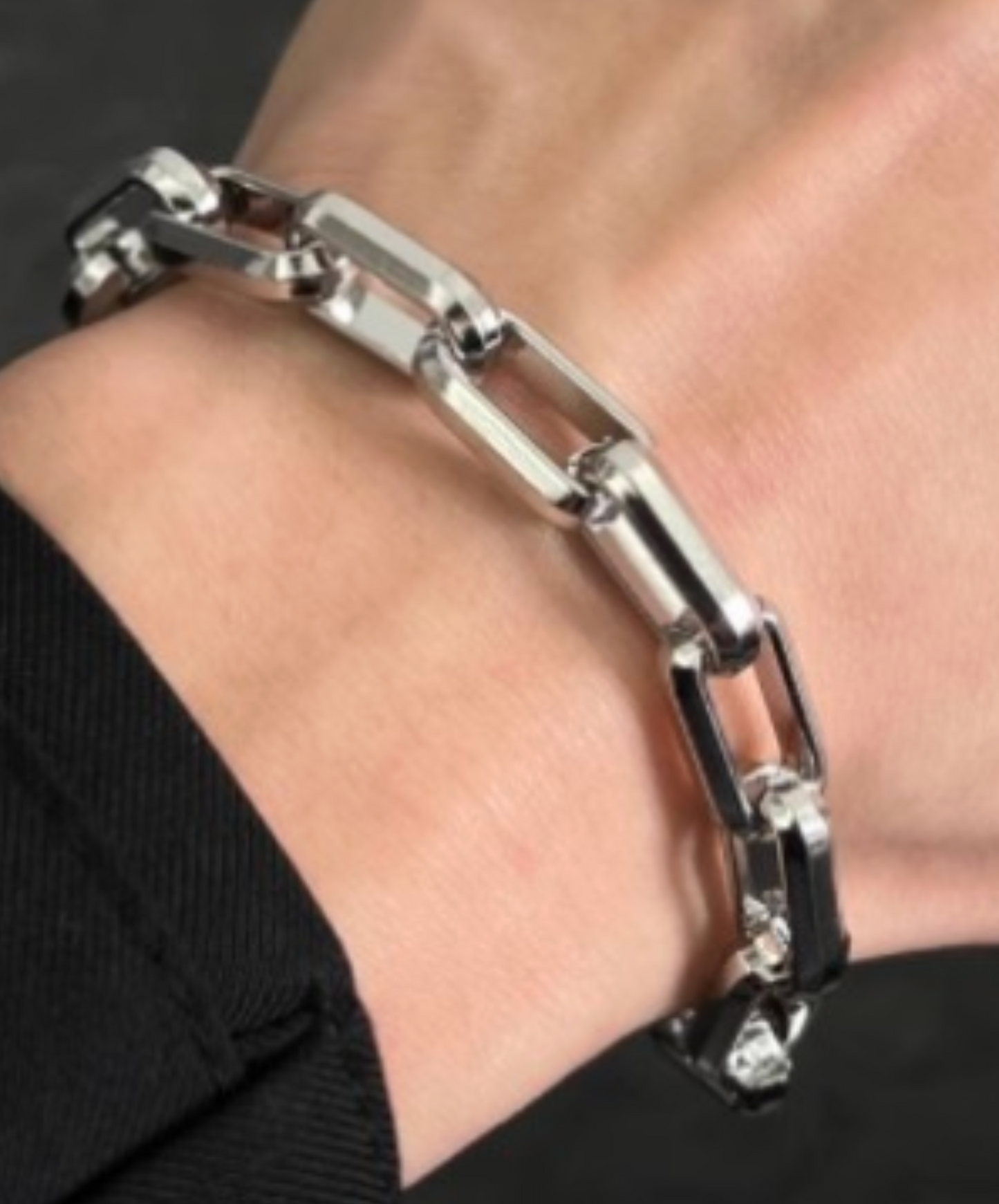hard square chain bracelet EN2644