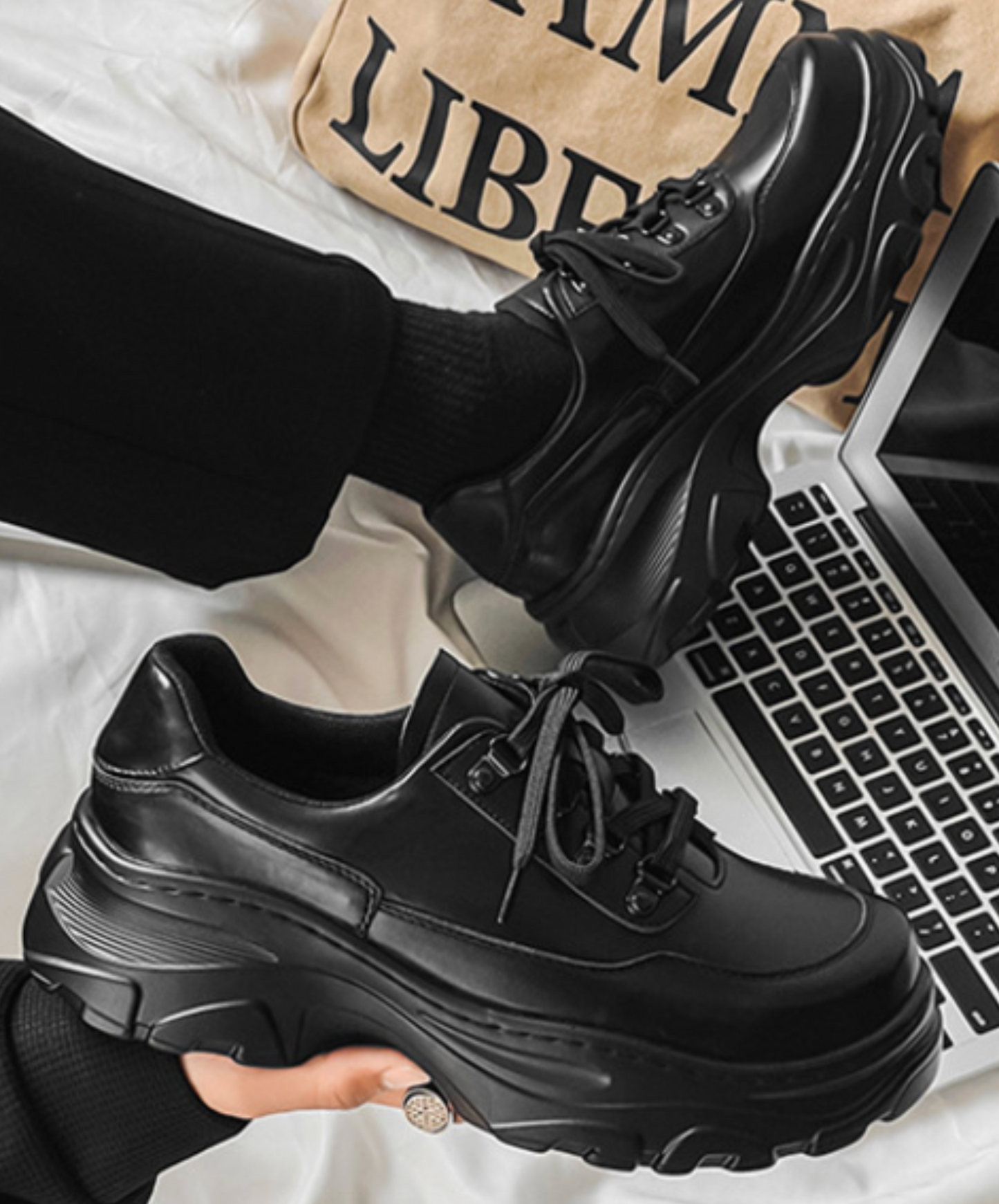 square toe lace-up casual shoes EN2499