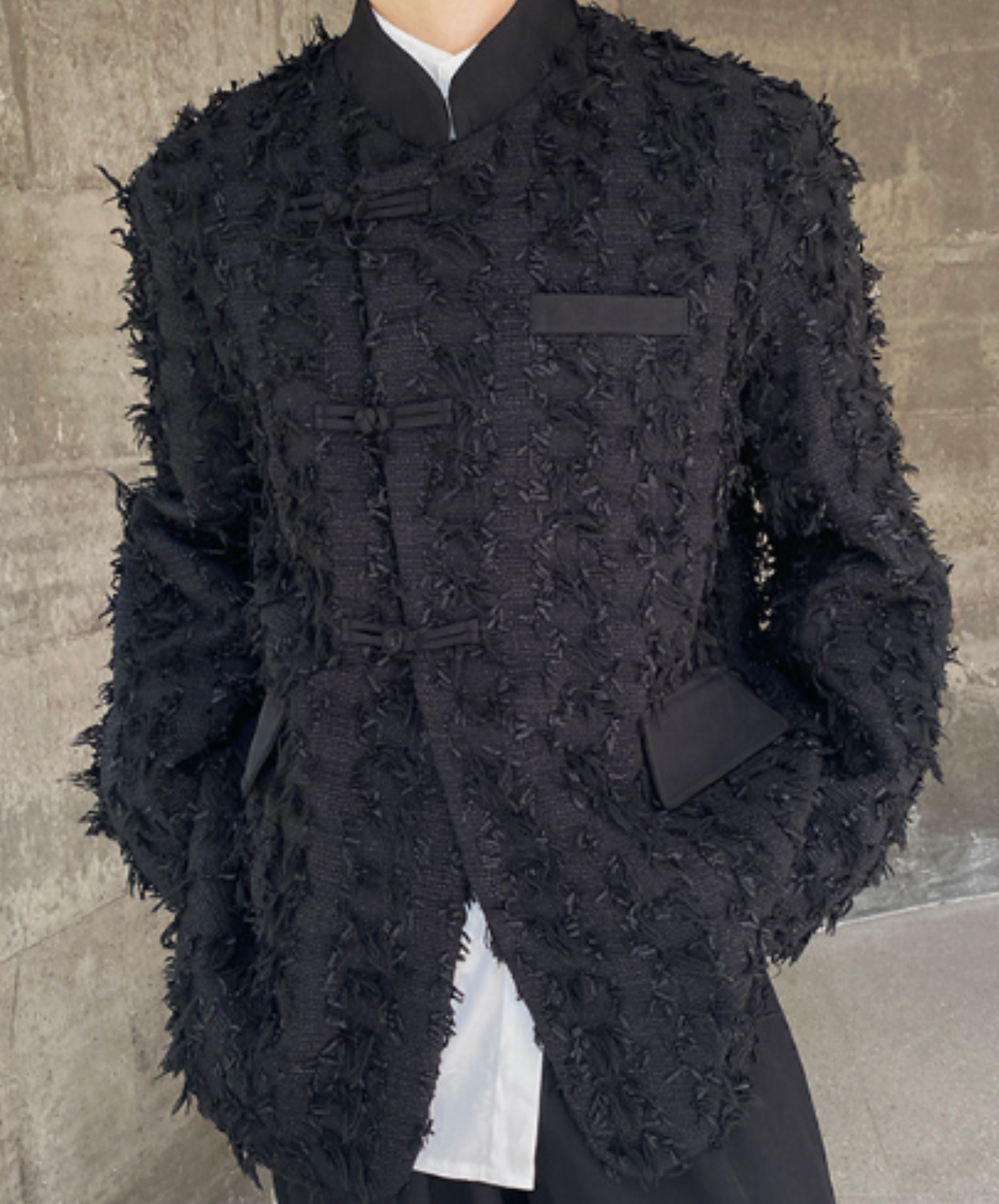 chinese style tassel braided design jacket EN1341